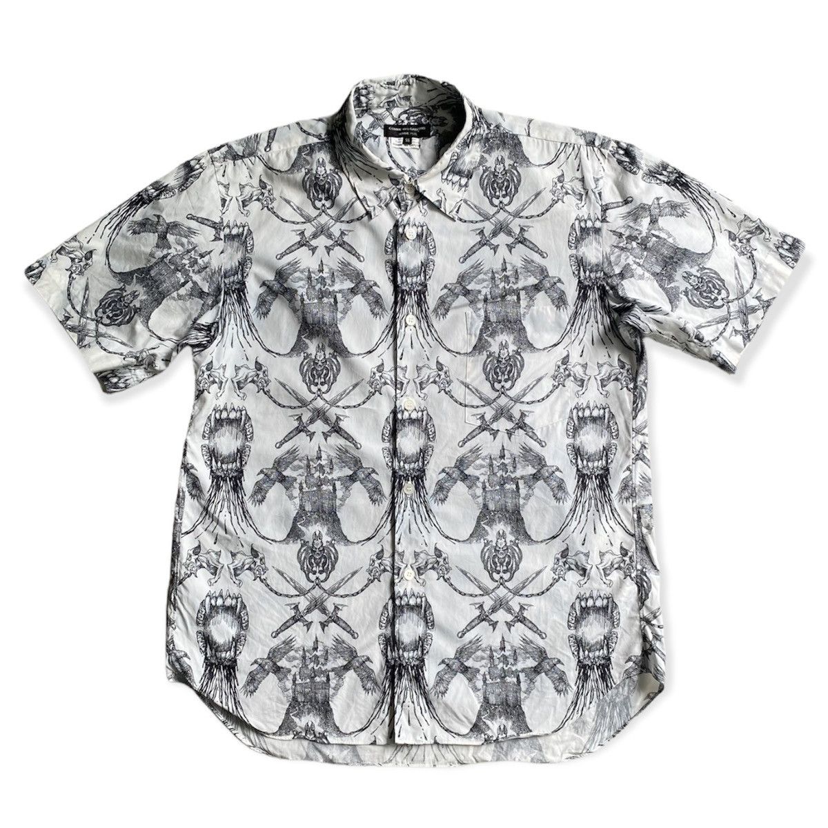 Comme des Garcons Homme Plus Extremely Rare SS09 Runway Demonic Gothic Shirt Size US S / EU 44-46 / 1 - 1 Thumbnail