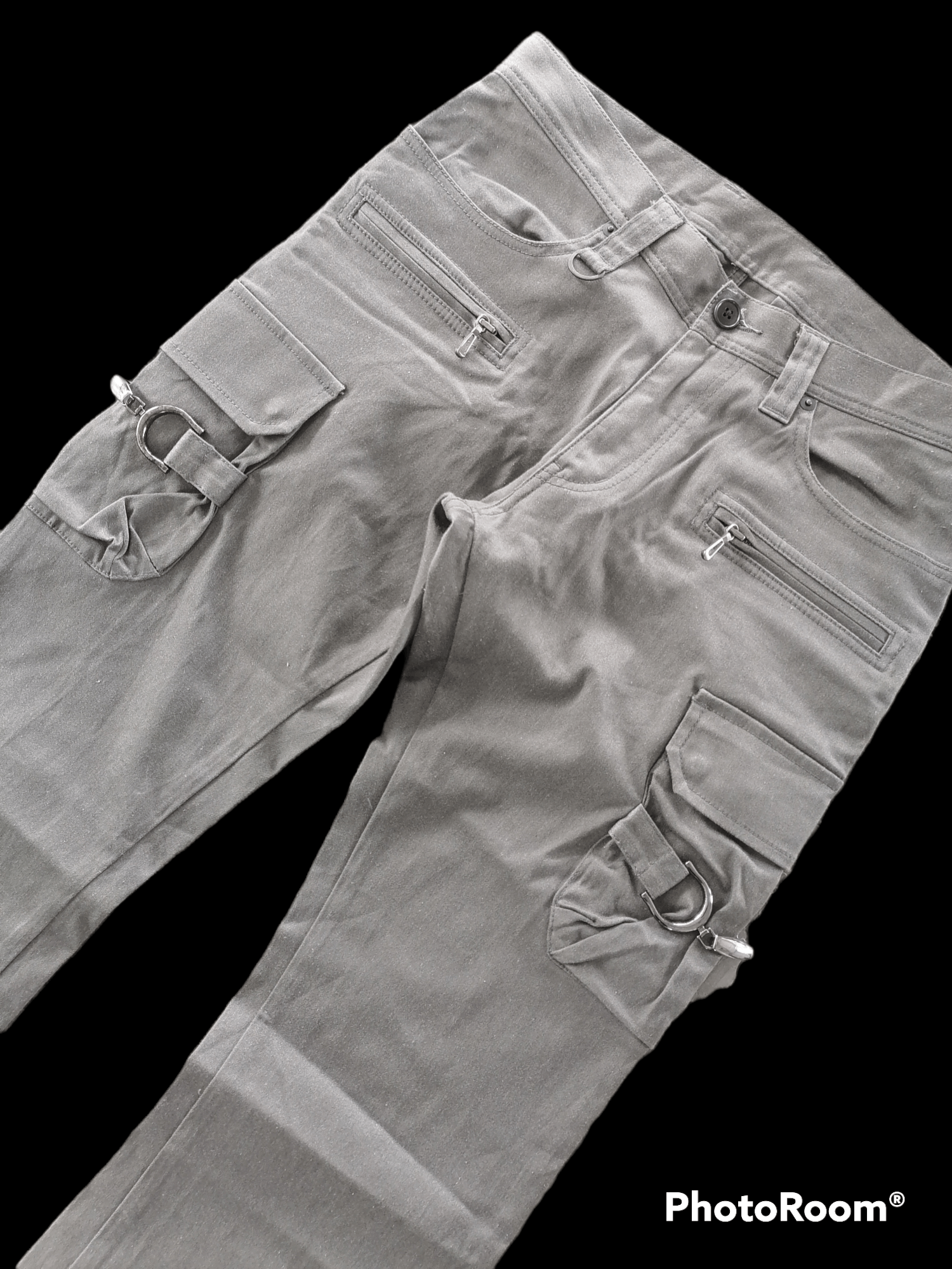If Six Was Nine × Japanese Brand Tete Homme Multipocket Bondage Flare Pants Size US 31 - 3 Thumbnail