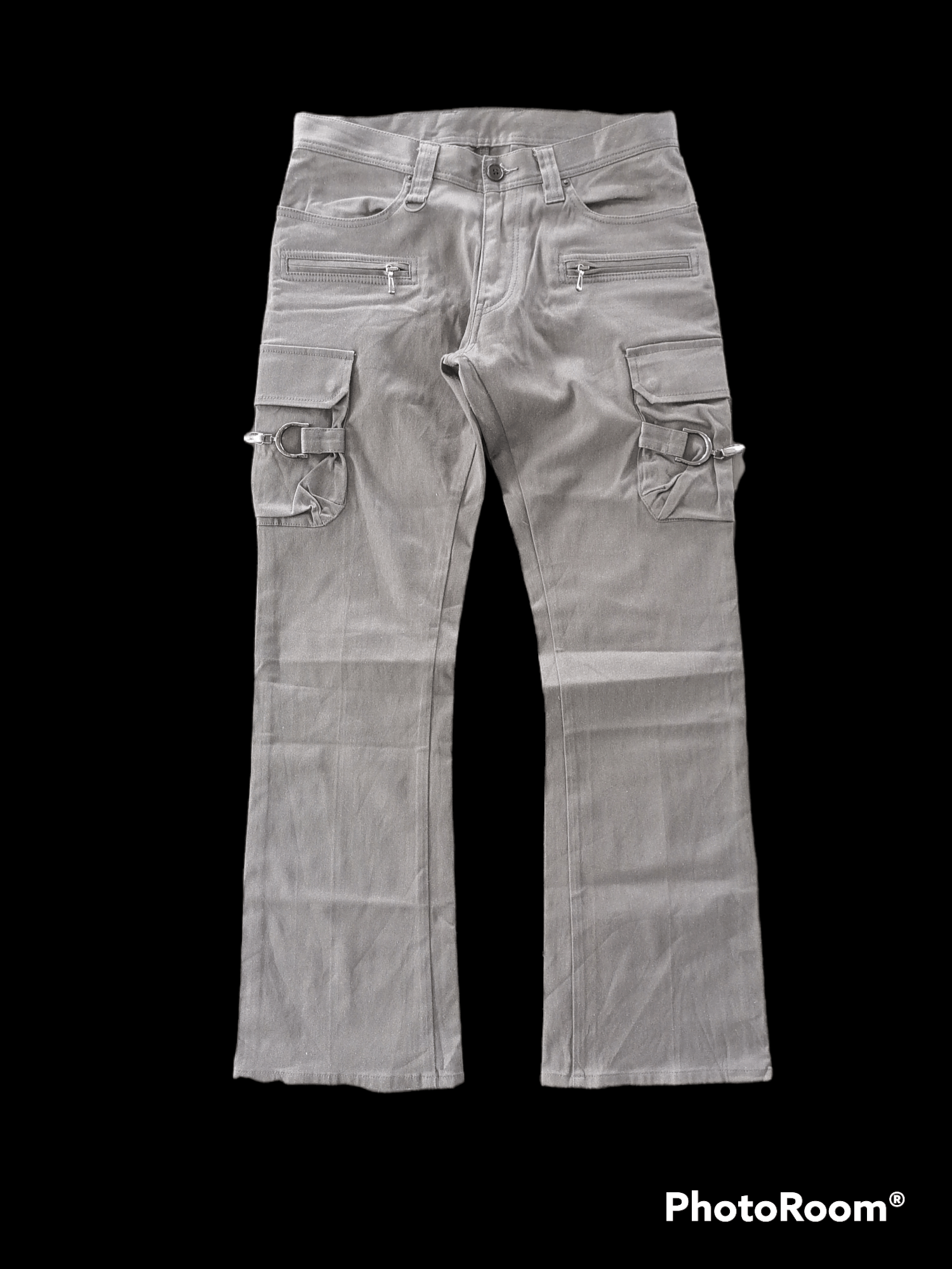 If Six Was Nine × Japanese Brand Tete Homme Multipocket Bondage Flare Pants Size US 31 - 1 Thumbnail