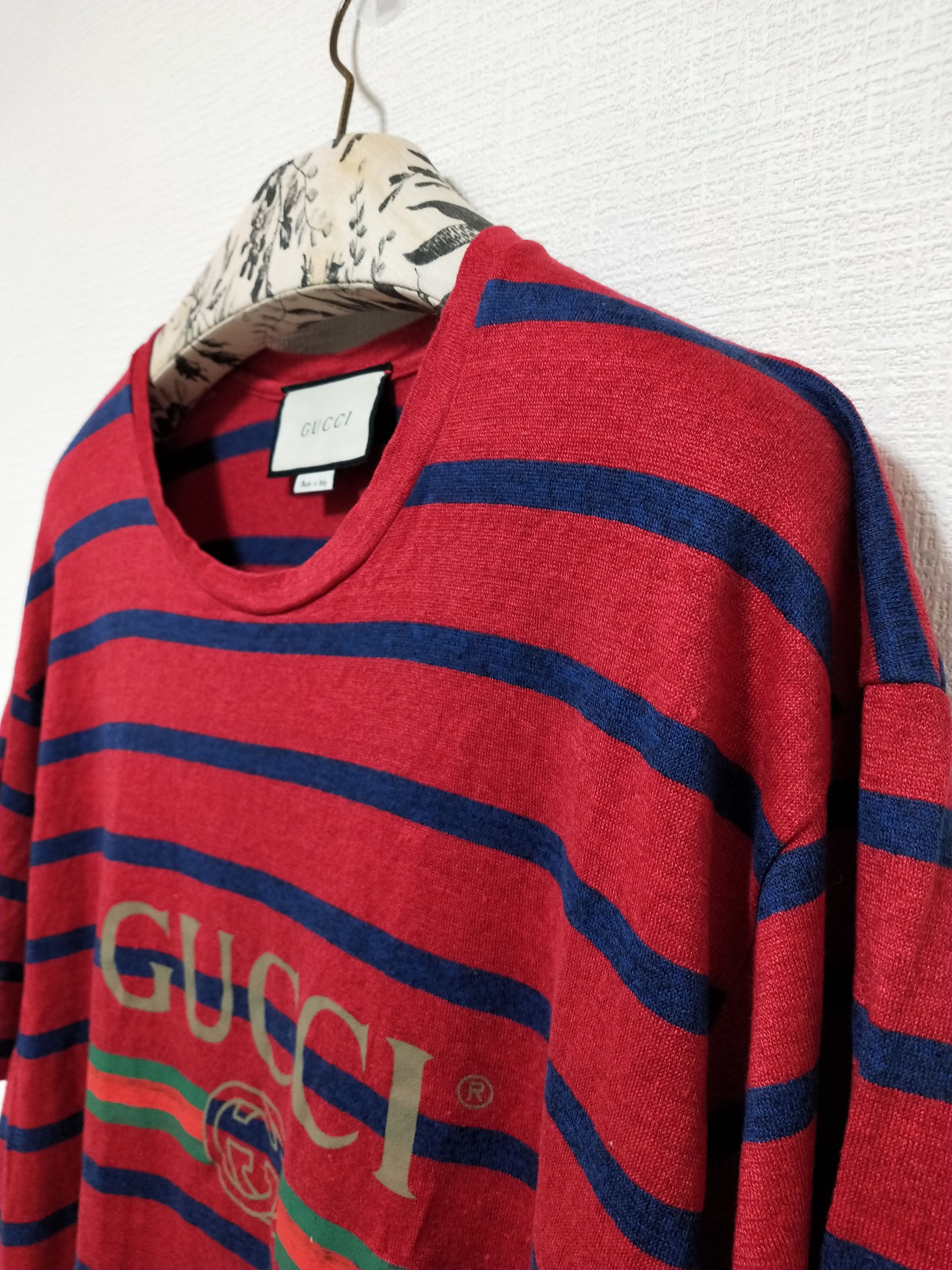 Gucci Stripe Logo Tee Size US L / EU 52-54 / 3 - 3 Thumbnail