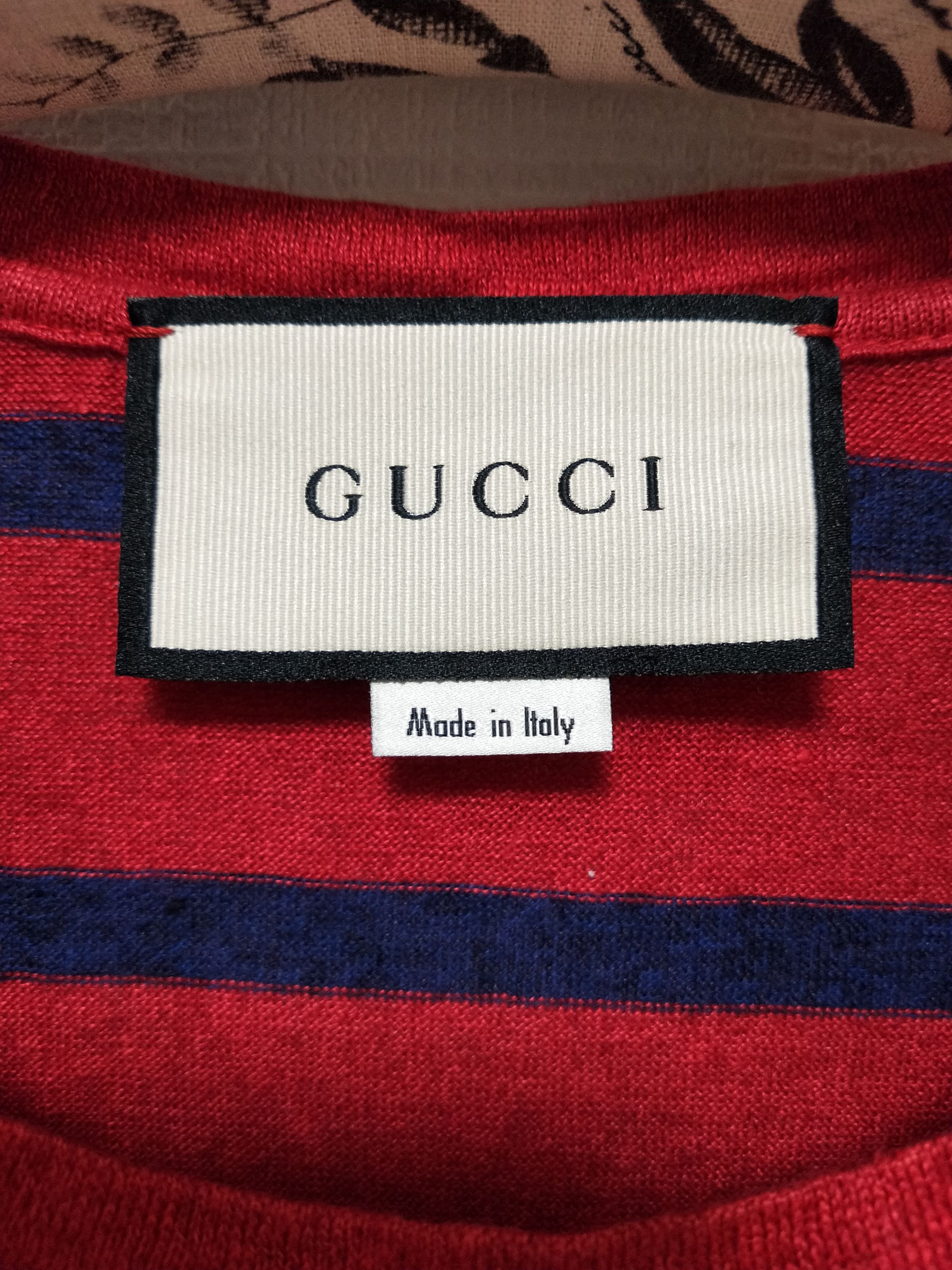 Gucci Stripe Logo Tee Size US L / EU 52-54 / 3 - 4 Thumbnail