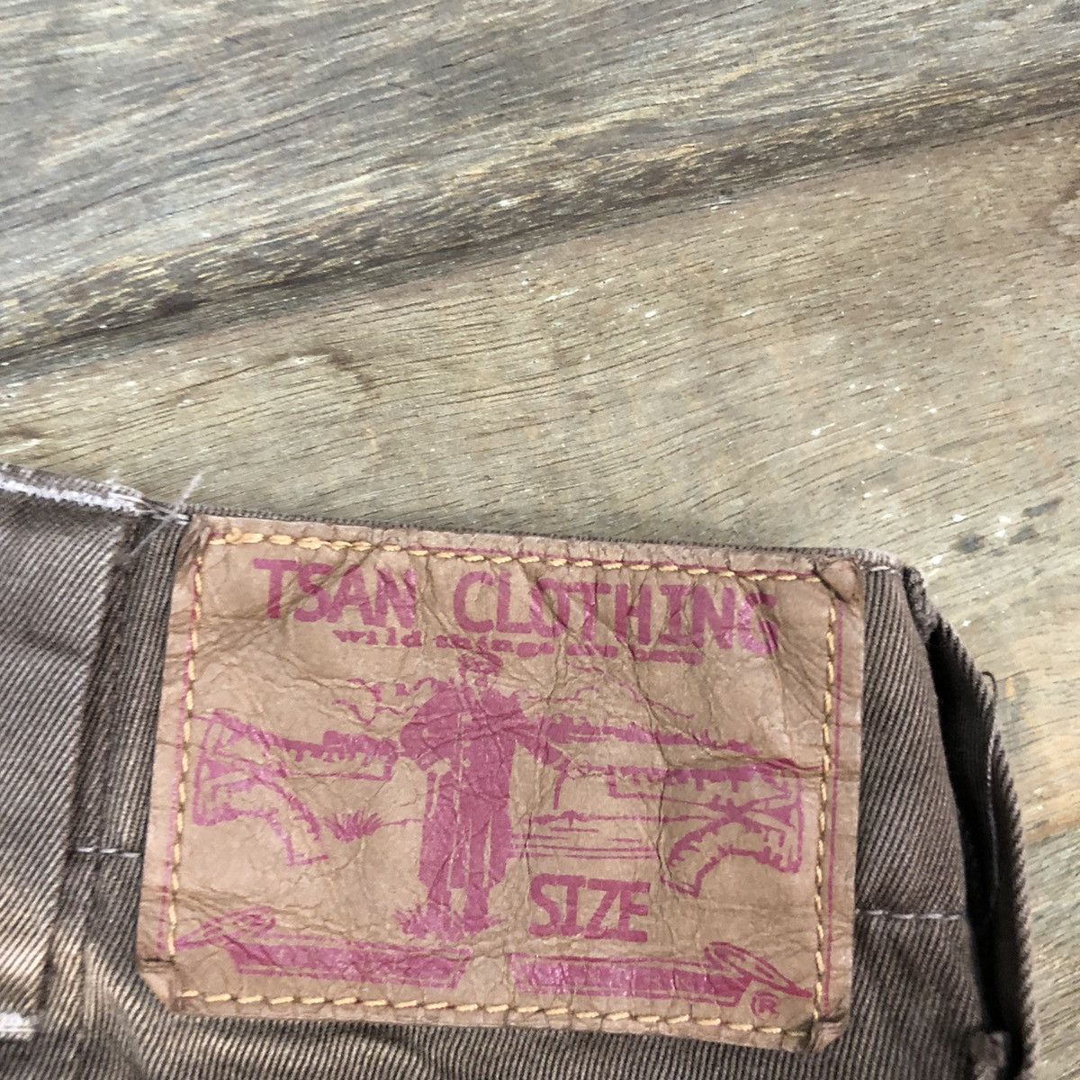 TransClothing Brown acidwash faded cargo Pants #5428