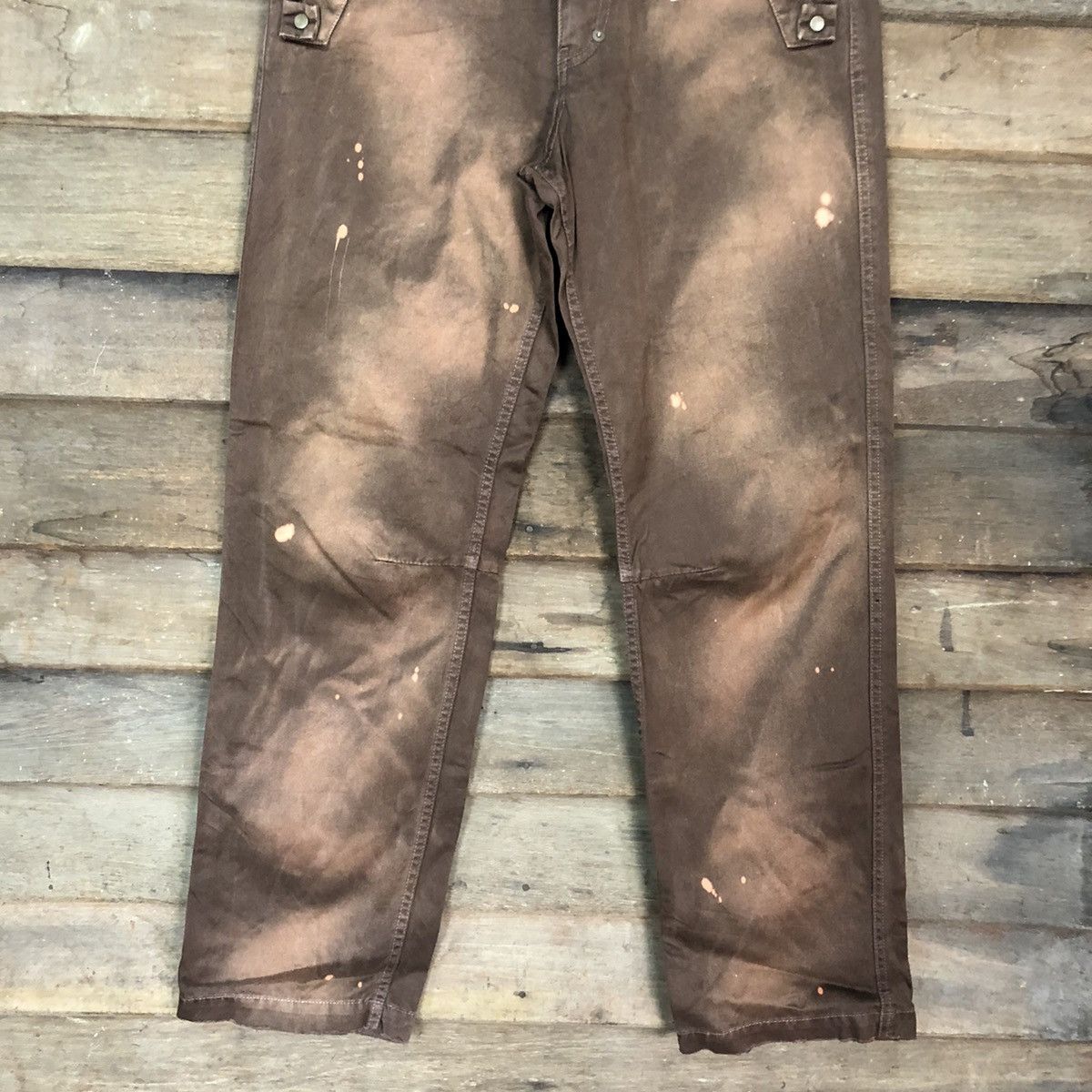 TransClothing Brown acidwash faded cargo Pants #5428