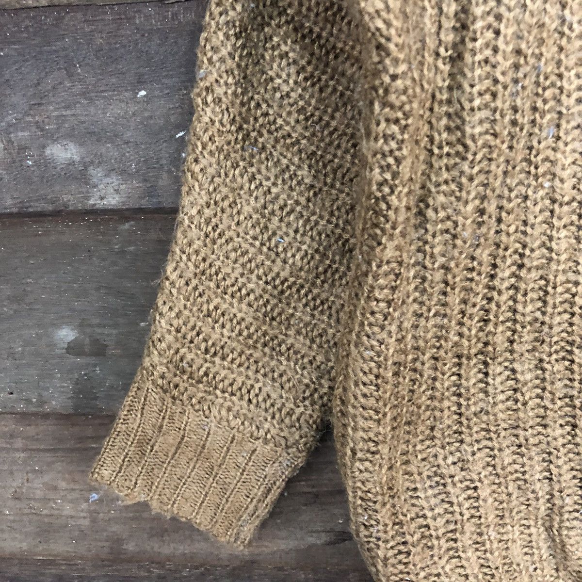 Homespun Knitwear D Scalzi Brown Mohair Shag Shaggy cardigan Knitwear #c1174 Size XL / US 12-14 / IT 48-50 - 6 Thumbnail