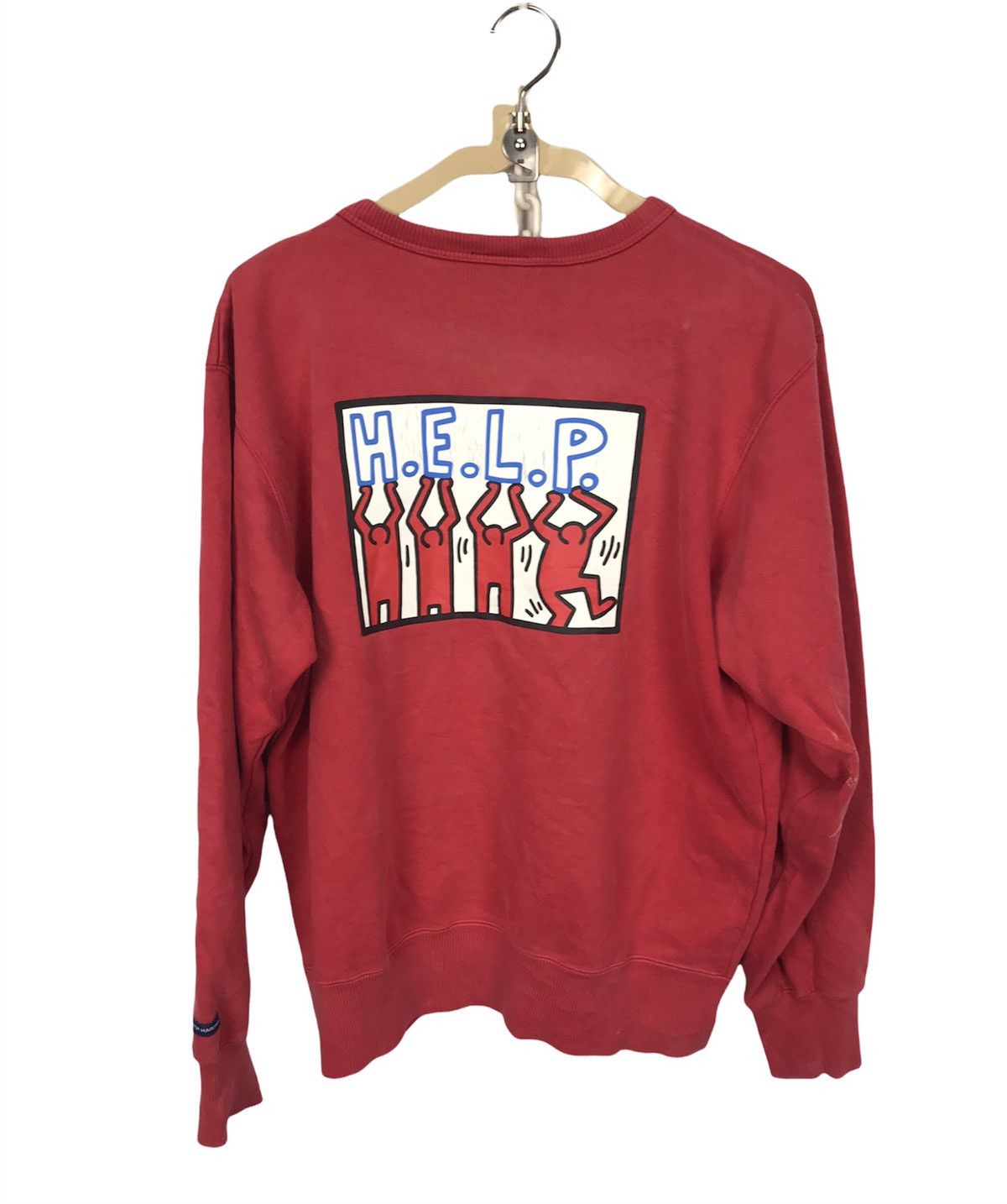 Sweat-shirt Uniqlo Keith Haring Blanc Taille M – Imprimé Graphique, 100% Coton