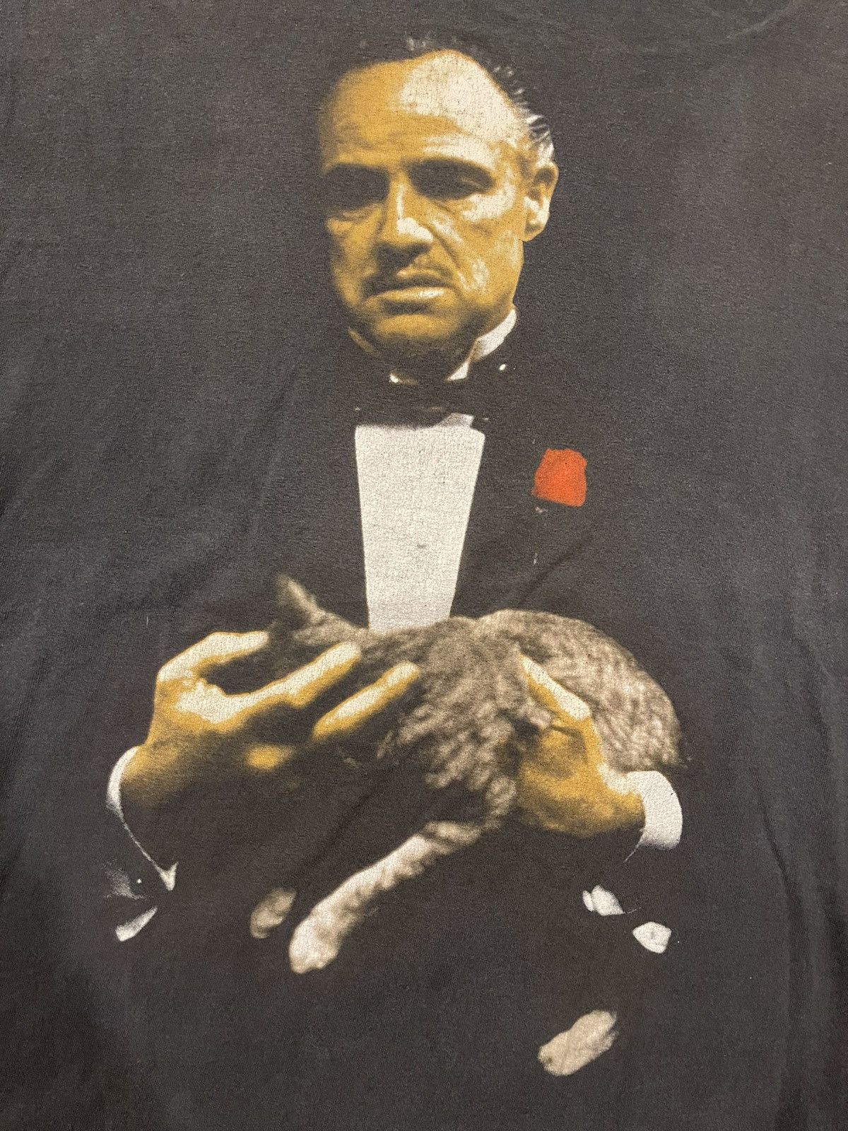 Vintage The Godfather Don Corleone Graphic Vintage Tee late 80s Size US XXL / EU 58 / 5 - 7 Thumbnail