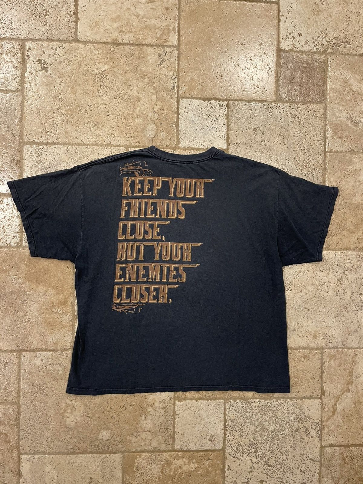 Vintage The Godfather Don Corleone Graphic Vintage Tee late 80s Size US XXL / EU 58 / 5 - 4 Thumbnail