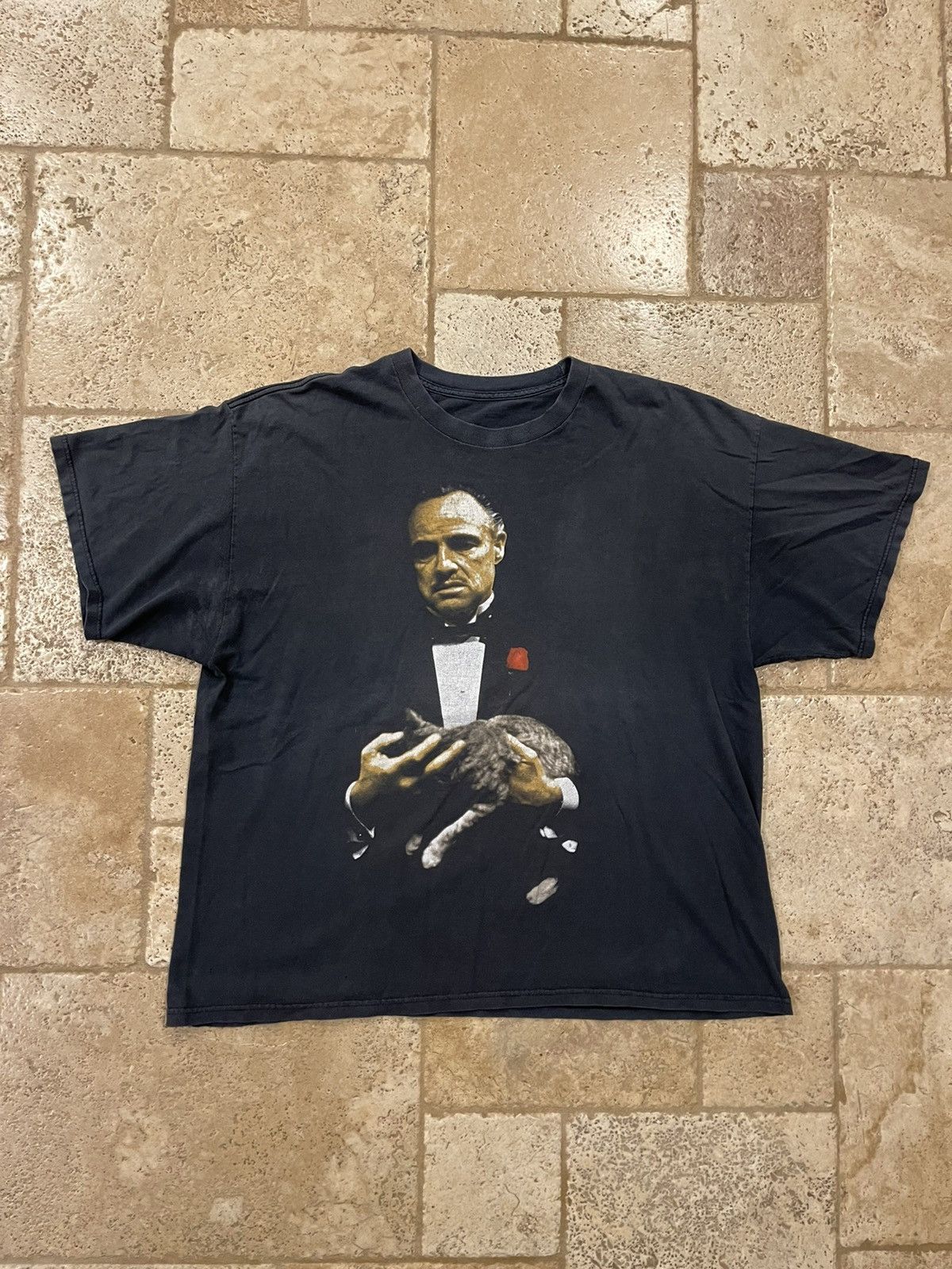 Vintage The Godfather Don Corleone Graphic Vintage Tee late 80s Size US XXL / EU 58 / 5 - 3 Thumbnail