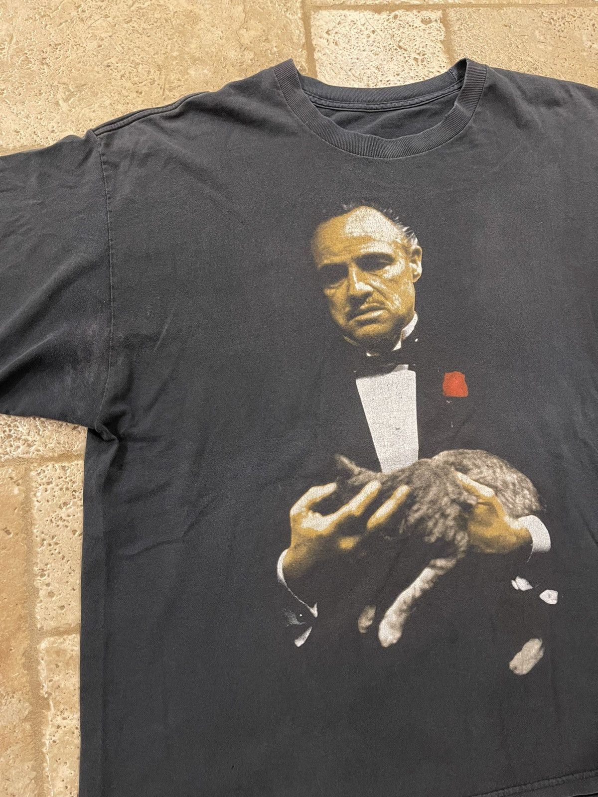 Vintage The Godfather Don Corleone Graphic Vintage Tee late 80s Size US XXL / EU 58 / 5 - 5 Thumbnail