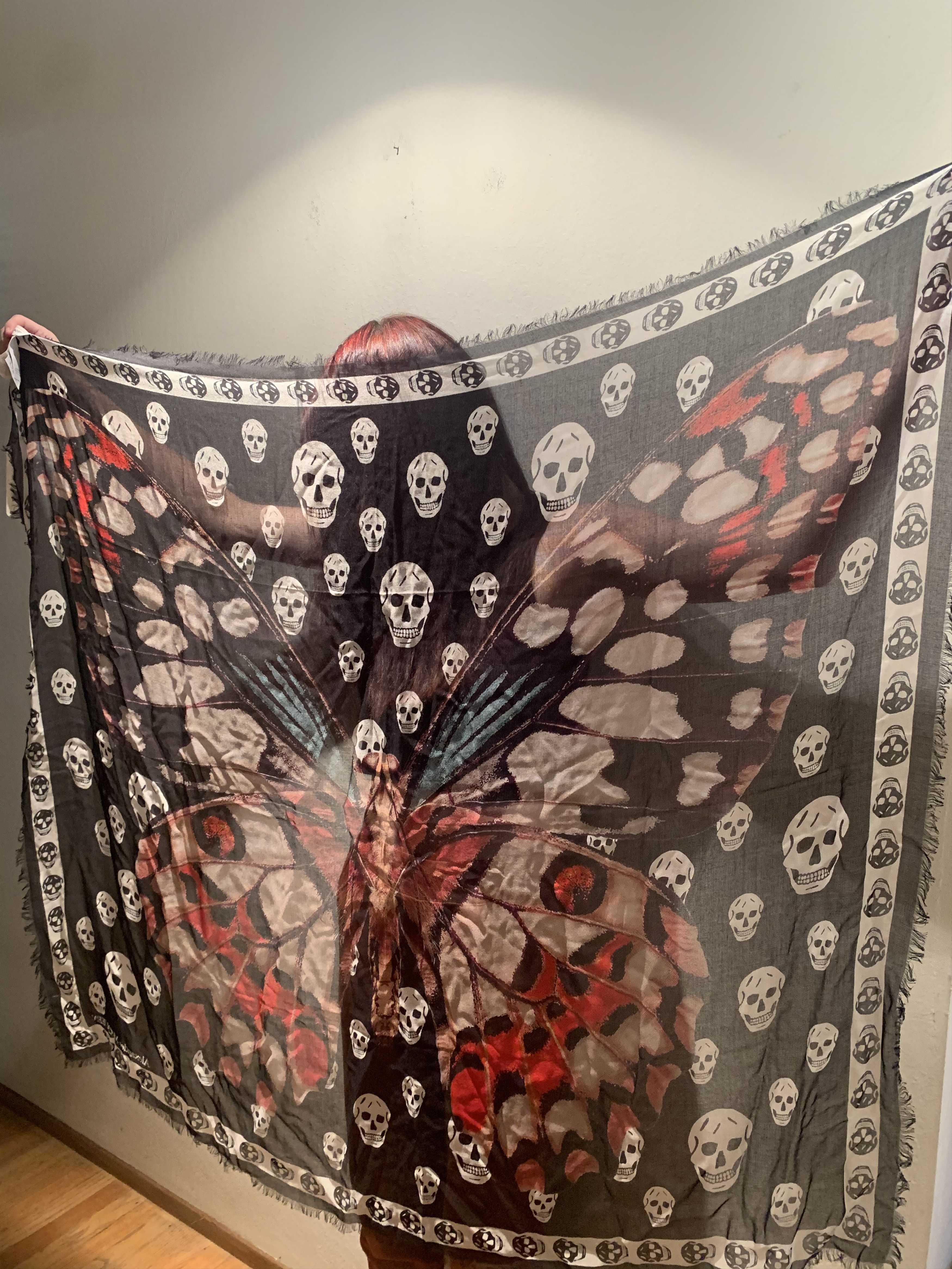 Alexander McQueen × Designer *RARE* New Alexander McQueen Butterfly Scarf Size ONE SIZE - 1 Thumbnail