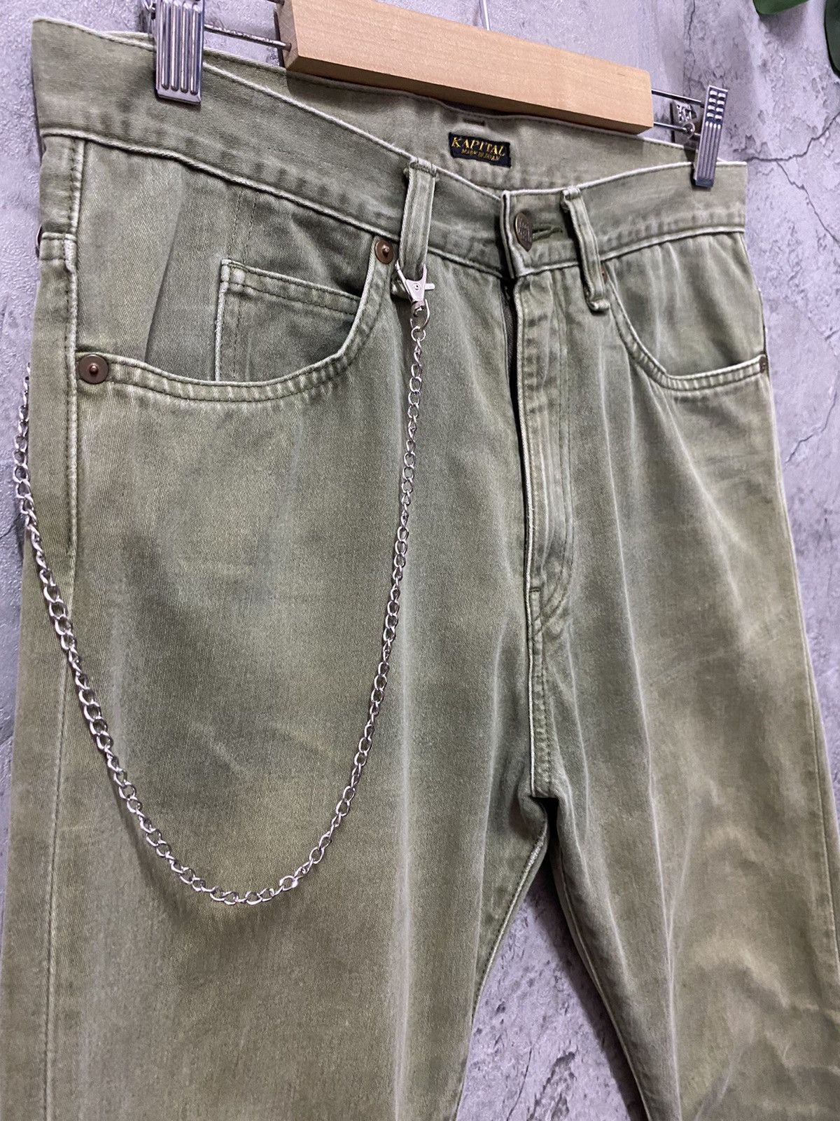 Kapital × Kapital Kountry Vintage Kapital Sun Faded Tapered Fit Chains Pants Size US 29 - 9 Thumbnail
