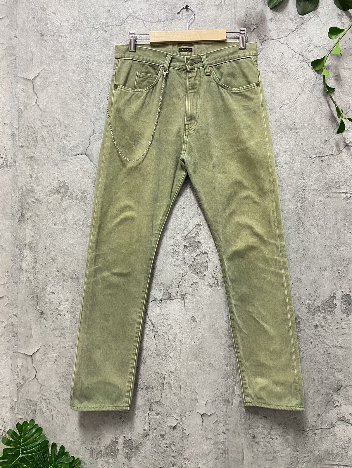 Kapital × Kapital Kountry Vintage Kapital Sun Faded Tapered Fit Chains Pants Size US 29 - 1 Thumbnail