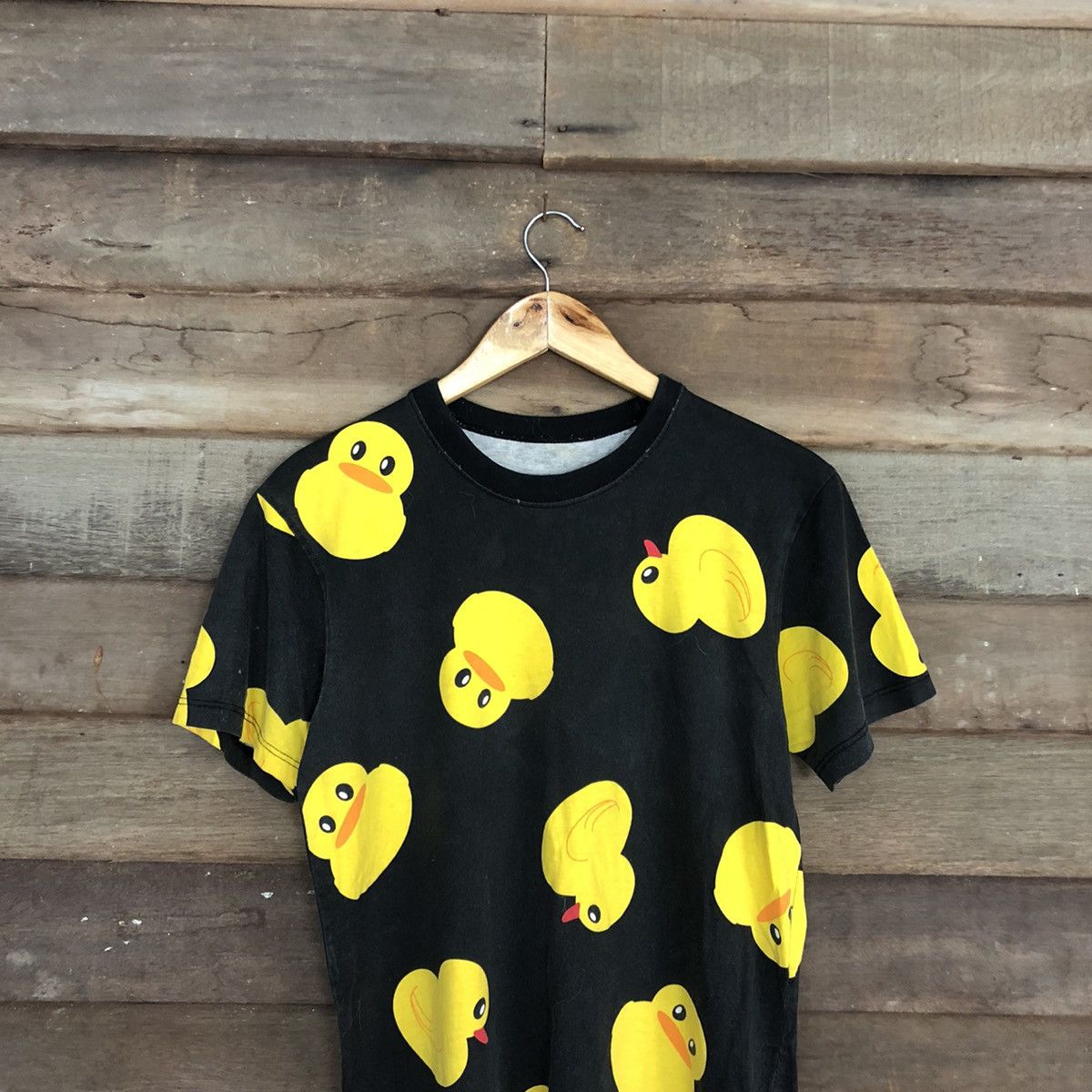 Japanese Brand Duck full print Black Short Sleeve Tshirt #c1166 Size US M / EU 48-50 / 2 - 7 Thumbnail