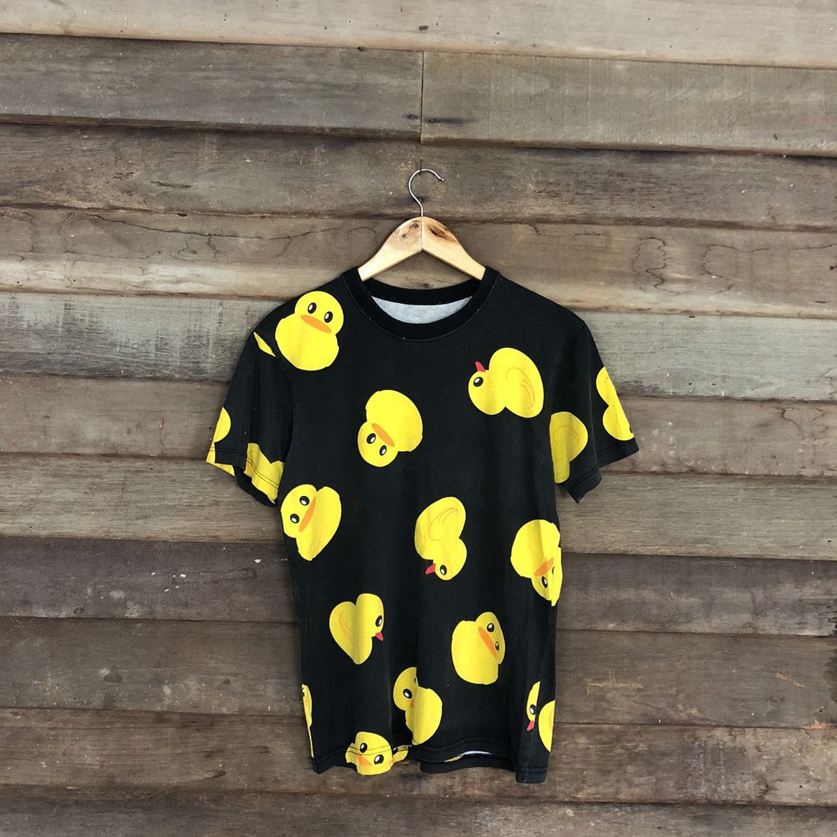 Japanese Brand Duck full print Black Short Sleeve Tshirt #c1166 Size US M / EU 48-50 / 2 - 1 Thumbnail