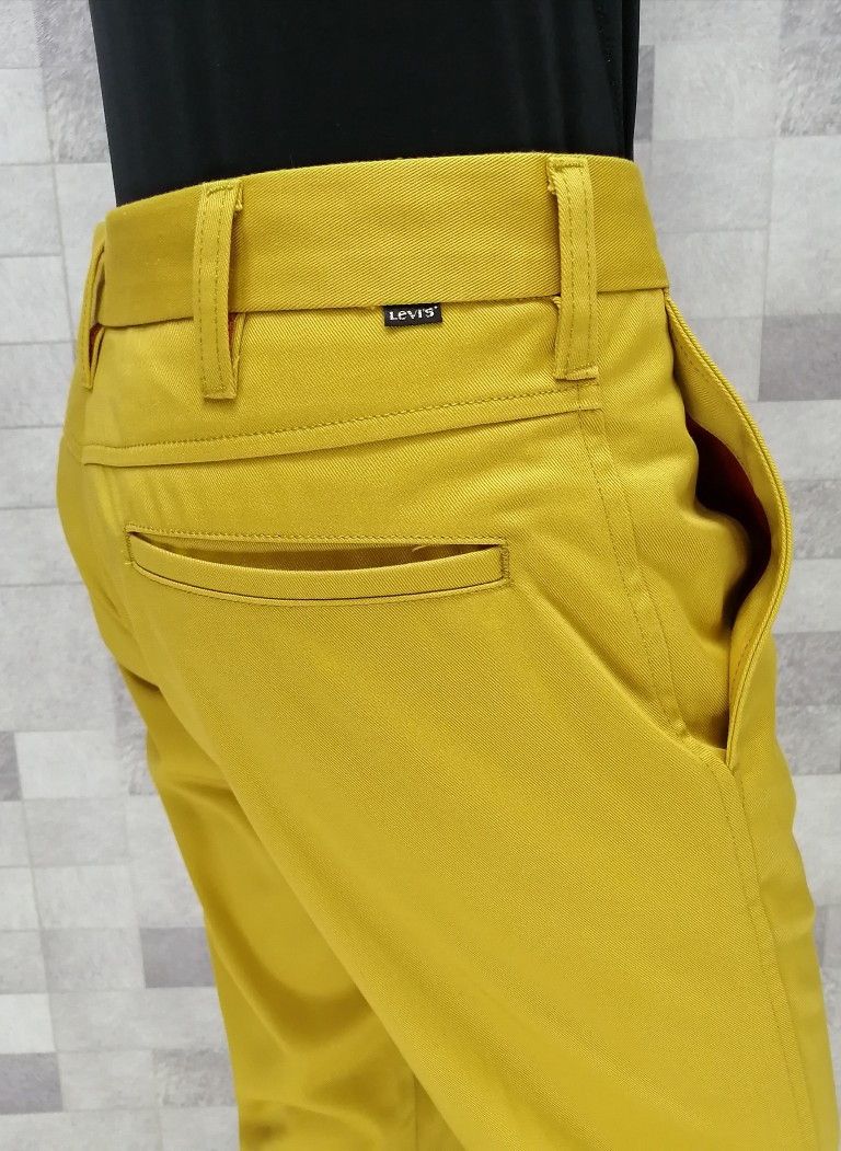 Levi's 🔥BESTOFFER🔥LEVI'S STA PREST Hype Yellow Slim Fit Pants Size US 30 / EU 46 - 3 Thumbnail