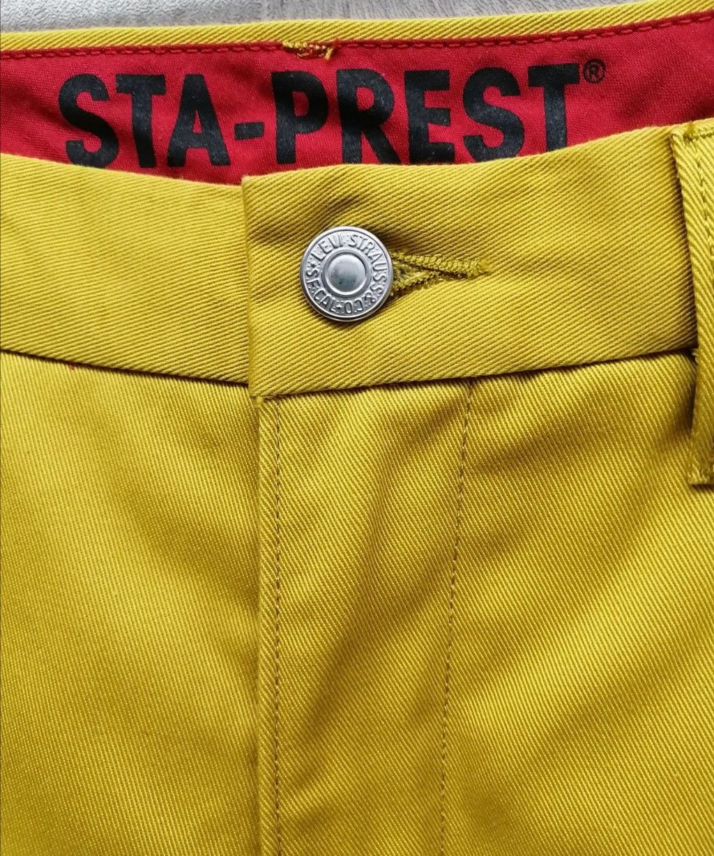 Levi's 🔥BESTOFFER🔥LEVI'S STA PREST Hype Yellow Slim Fit Pants Size US 30 / EU 46 - 5 Thumbnail
