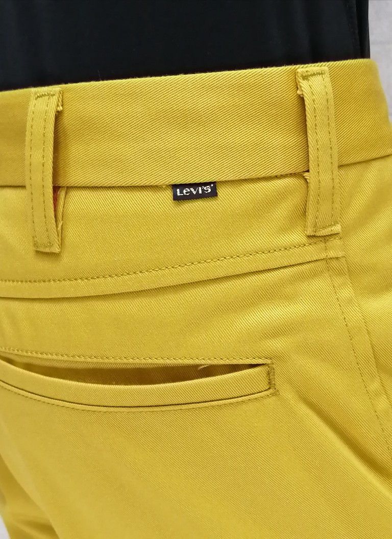 Levi's 🔥BESTOFFER🔥LEVI'S STA PREST Hype Yellow Slim Fit Pants Size US 30 / EU 46 - 4 Thumbnail