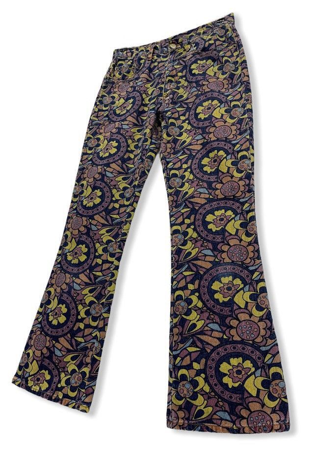 image of Good Art x Pop Boutique 90’S! Full Print Flower Murakami's Style Woman's Flared, Men's (Size 28)