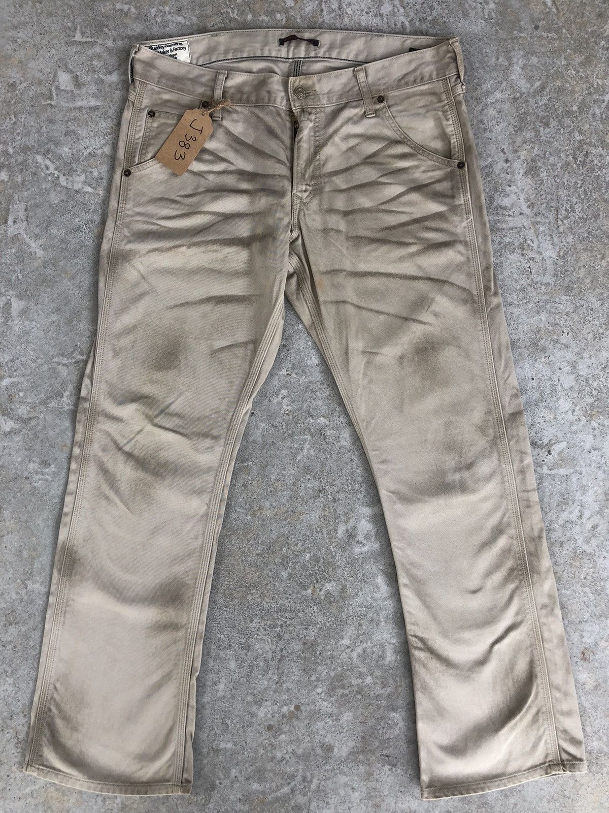 If Six Was Nine Japanese Blue Way Flared Jeans Distressed Jeans Size US 35 - 1 Thumbnail
