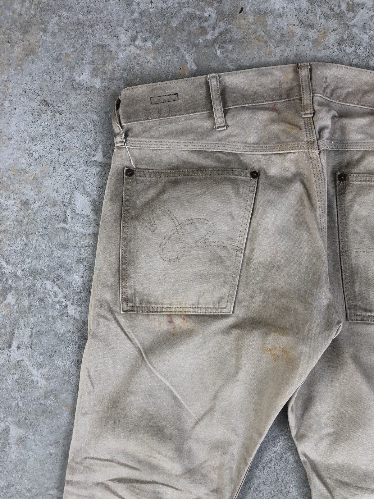 If Six Was Nine Japanese Blue Way Flared Jeans Distressed Jeans Size US 35 - 11 Thumbnail
