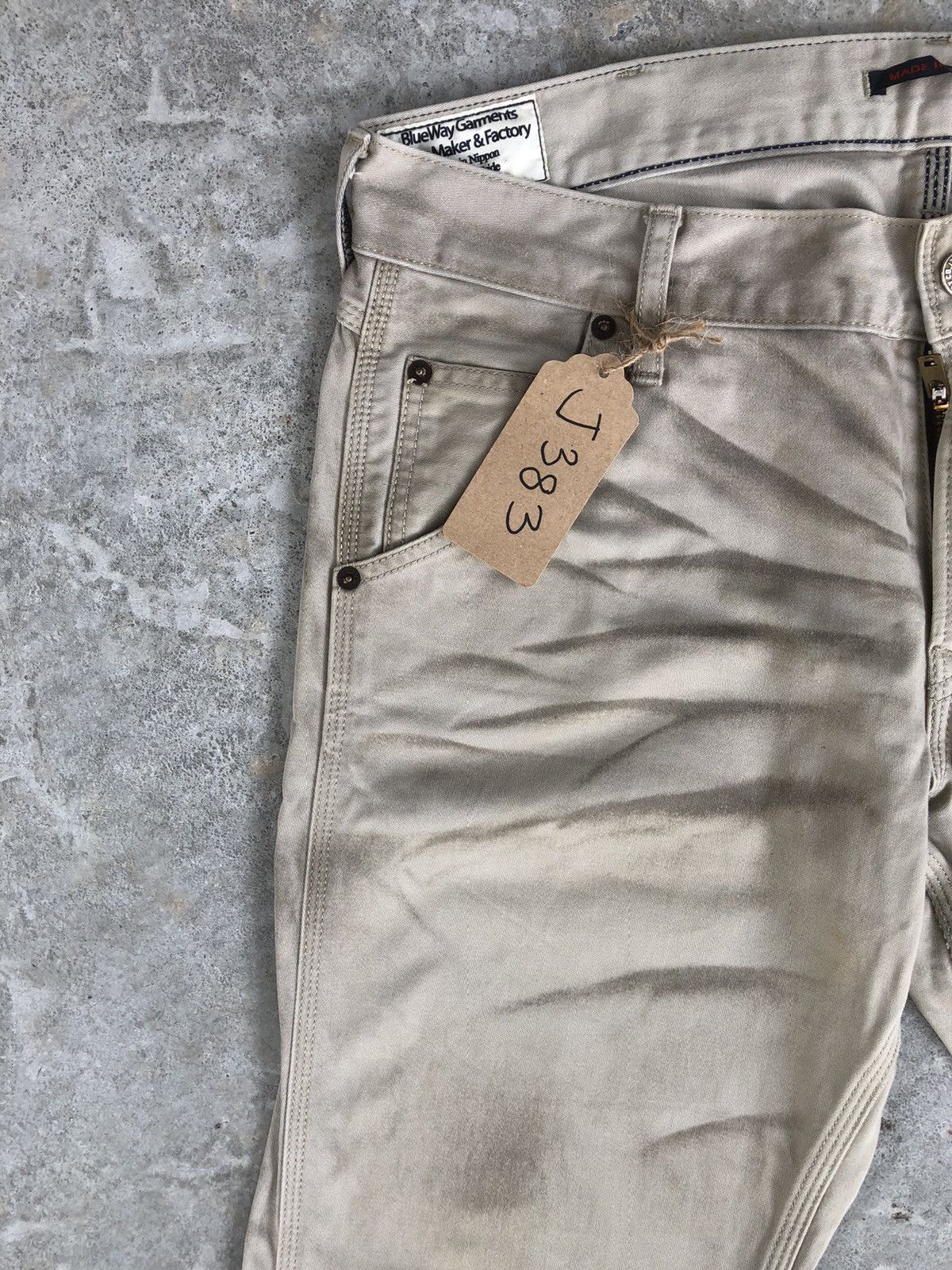 If Six Was Nine Japanese Blue Way Flared Jeans Distressed Jeans Size US 35 - 6 Thumbnail