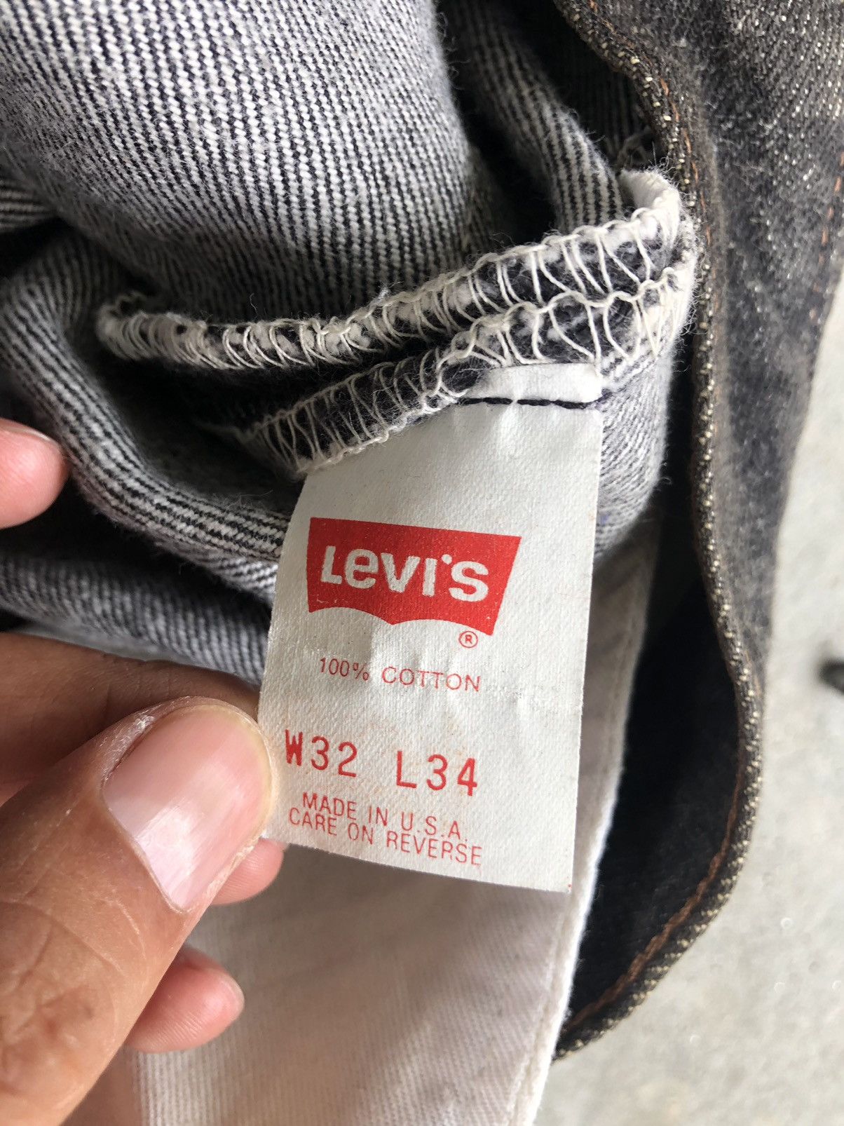 Levi's Vintage 90s Levi’s Jeans Distressed jeans Size US 31 - 15 Thumbnail