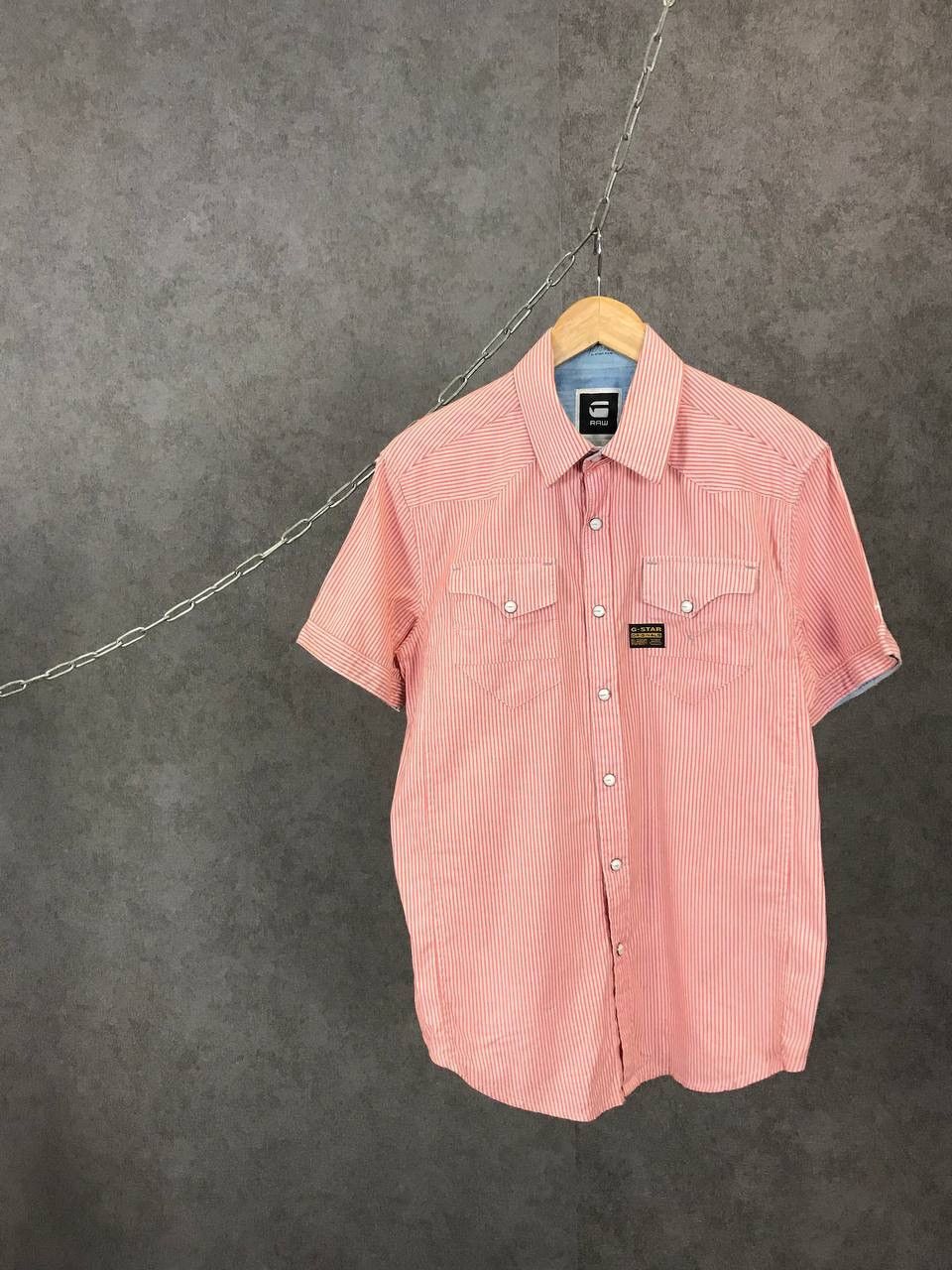 G-Star G Star Raw stripped shirt Size US L / EU 52-54 / 3 - 1 Thumbnail