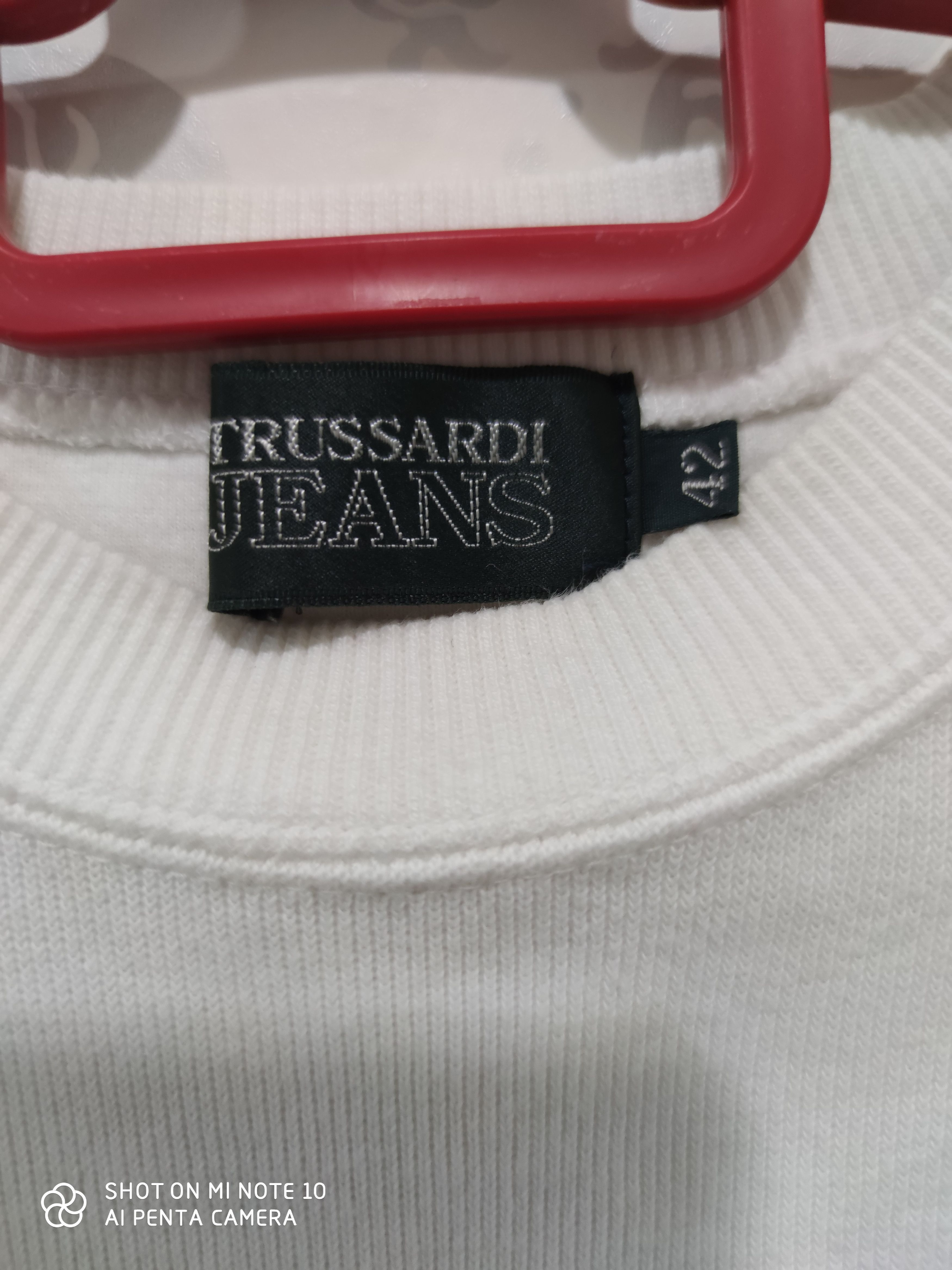 Trussardi Vintage Trussardi Embroidered Big Logo Sweatshirt Size US S / EU 44-46 / 1 - 7 Thumbnail