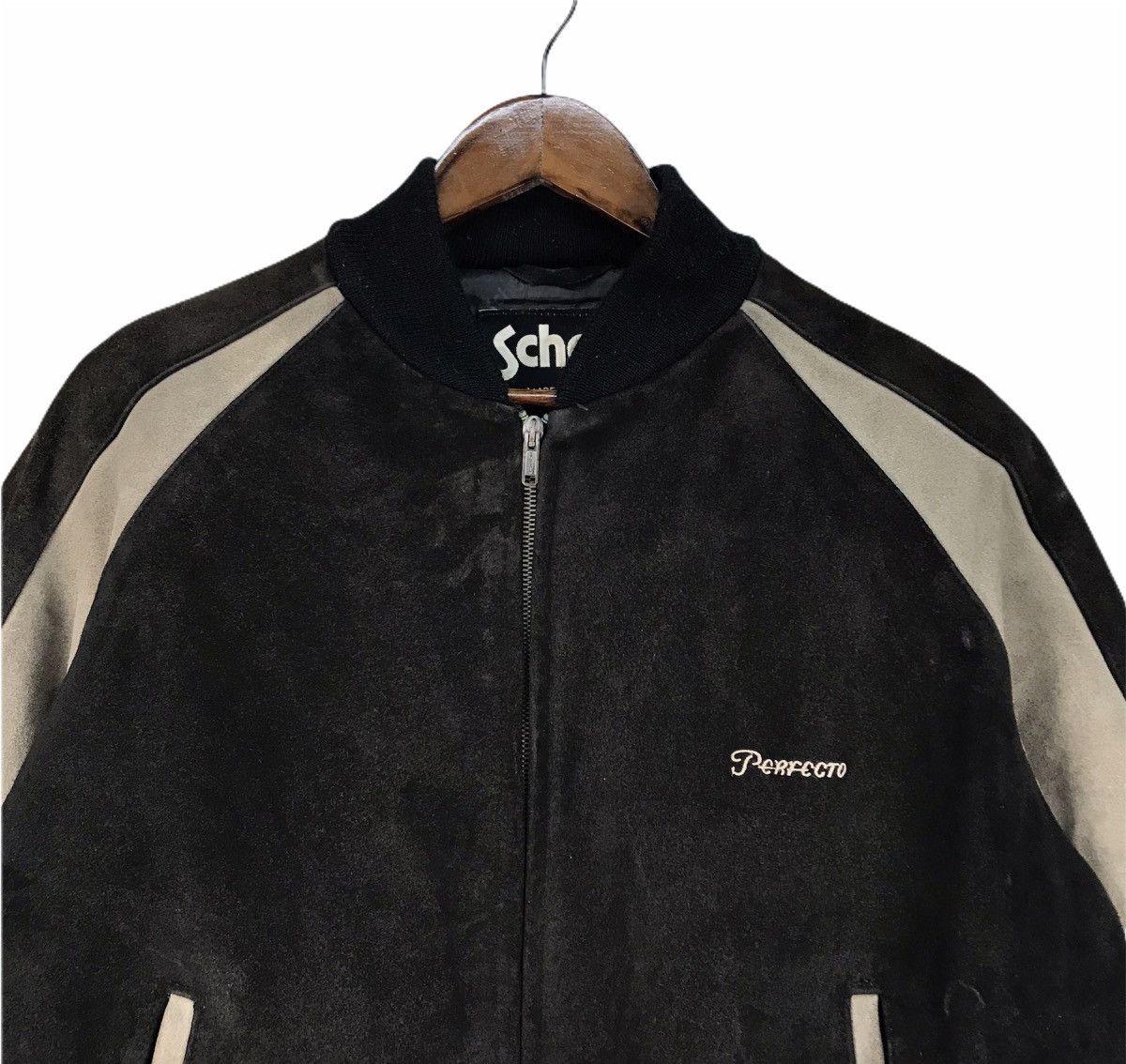 Schott Vintage Schott Perfecto Suede Leather Jacket Size US M / EU 48-50 / 2 - 3 Thumbnail