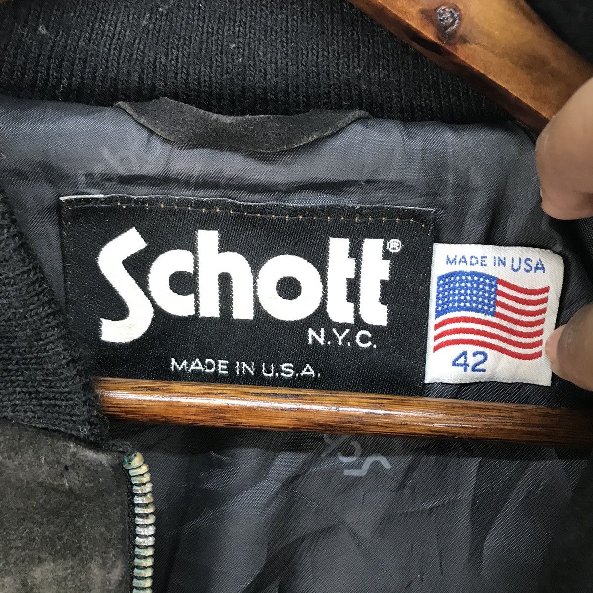 Schott Vintage Schott Perfecto Suede Leather Jacket Size US M / EU 48-50 / 2 - 11 Thumbnail