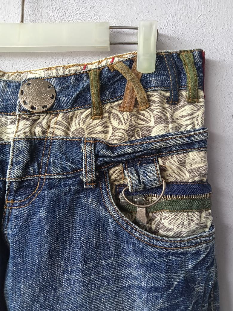 Seditionaries Japanese Brand Double Waist Distressed Punk Denim Size US 30 / EU 46 - 5 Thumbnail