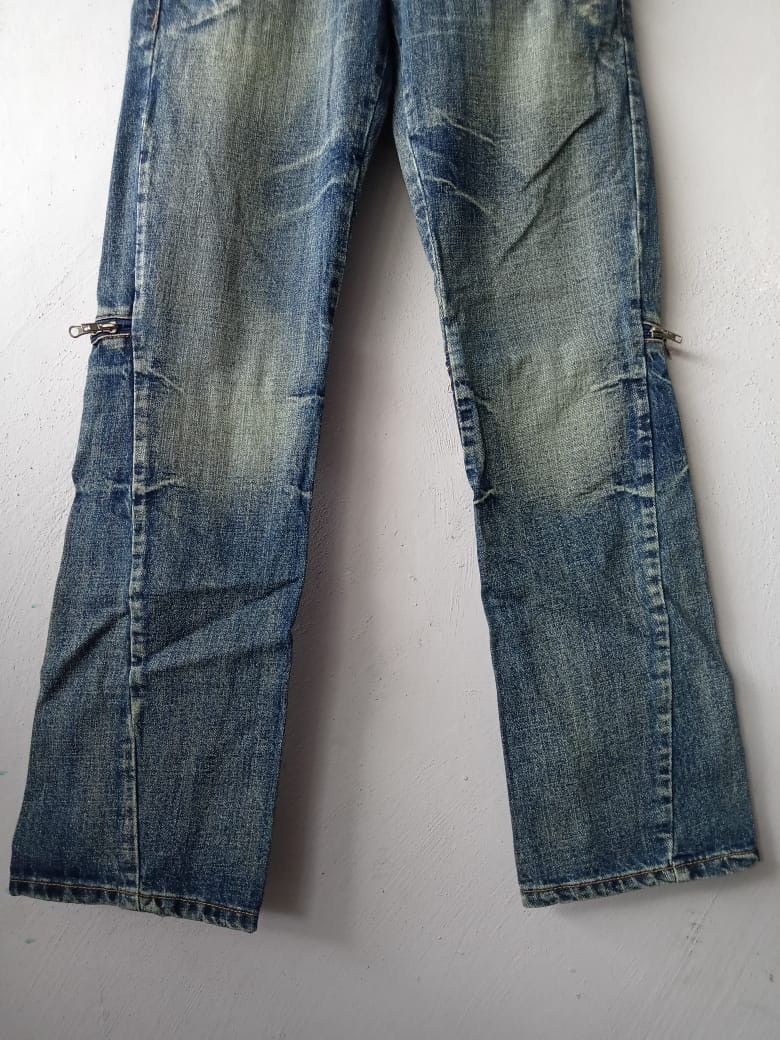 Seditionaries Japanese Brand Double Waist Distressed Punk Denim Size US 30 / EU 46 - 3 Thumbnail