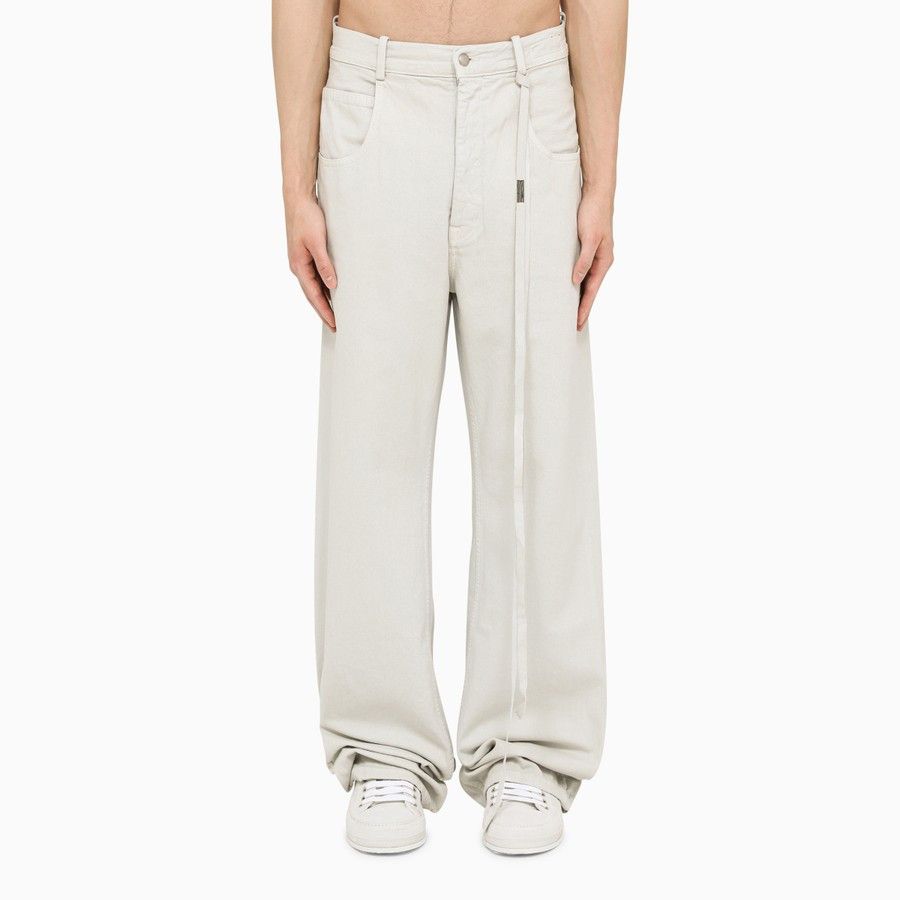 image of Ann Demeulemeester O1D2Blof0523 Jeans In White, Men's (Size 30)