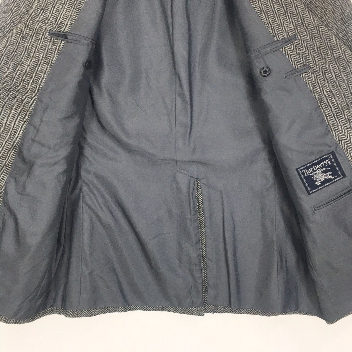 Burberry × Designer Burberry London Designer Luxury Herringbones Blazer Coat Size S / US 4 / IT 40 - 4 Thumbnail