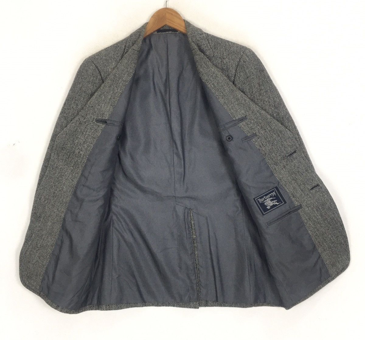 Burberry × Designer Burberry London Designer Luxury Herringbones Blazer Coat Size S / US 4 / IT 40 - 3 Thumbnail
