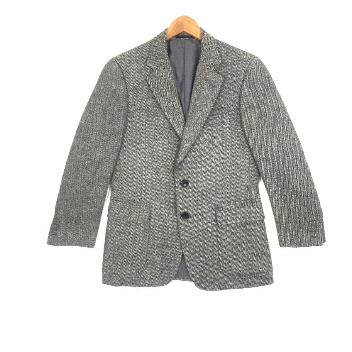 Burberry × Designer Burberry London Designer Luxury Herringbones Blazer Coat Size S / US 4 / IT 40 - 1 Thumbnail