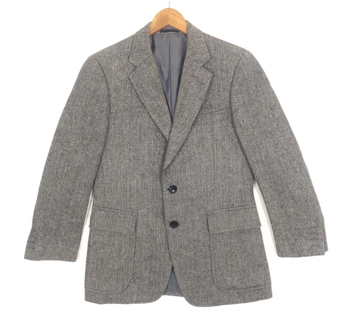 Burberry × Designer Burberry London Designer Luxury Herringbones Blazer Coat Size S / US 4 / IT 40 - 2 Thumbnail