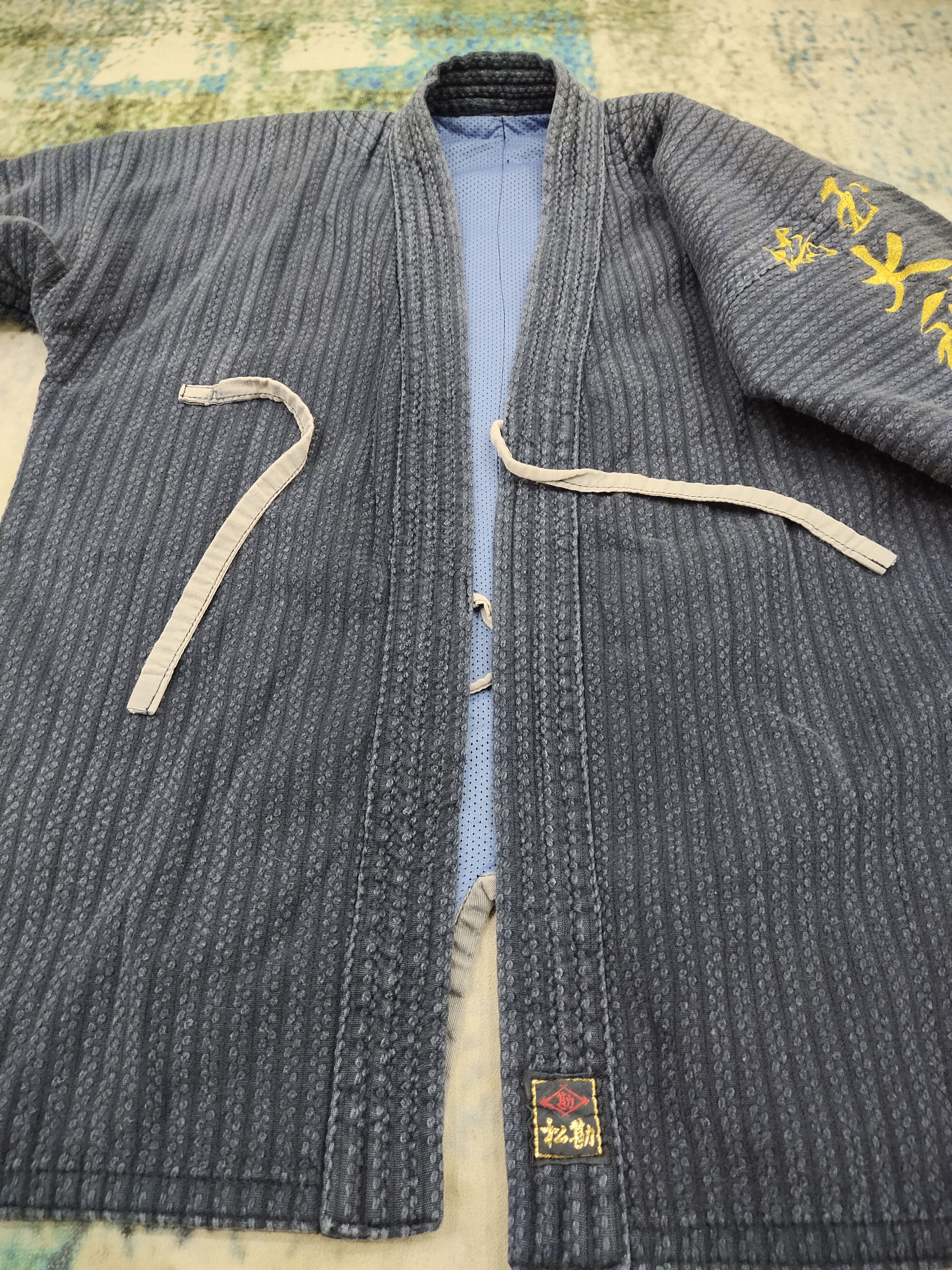 Japanese Brand Vintage Kendo Sashiko Indigo Blue Dyed Woven Kapital Style Size US M / EU 48-50 / 2 - 3 Thumbnail
