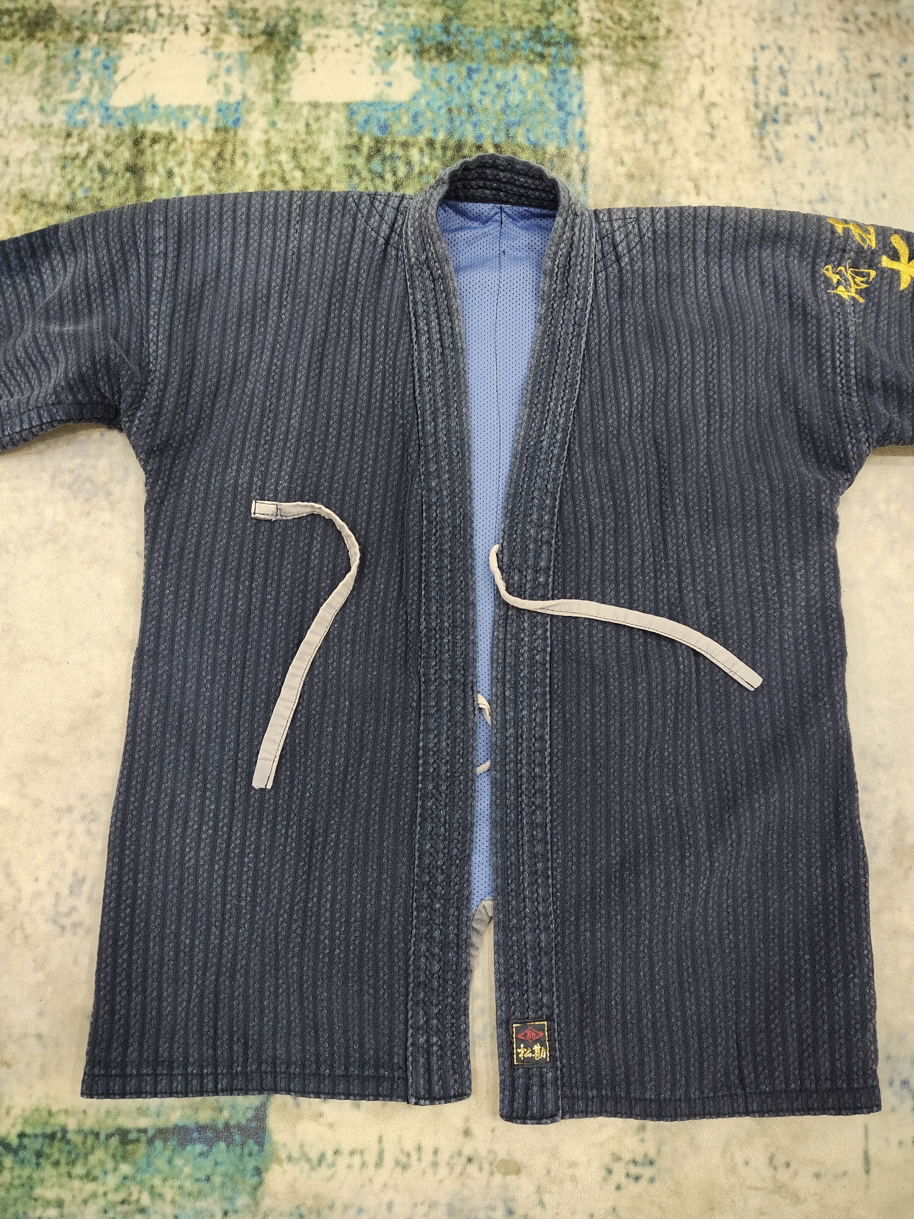 Japanese Brand Vintage Kendo Sashiko Indigo Blue Dyed Woven Kapital Style Size US M / EU 48-50 / 2 - 1 Thumbnail