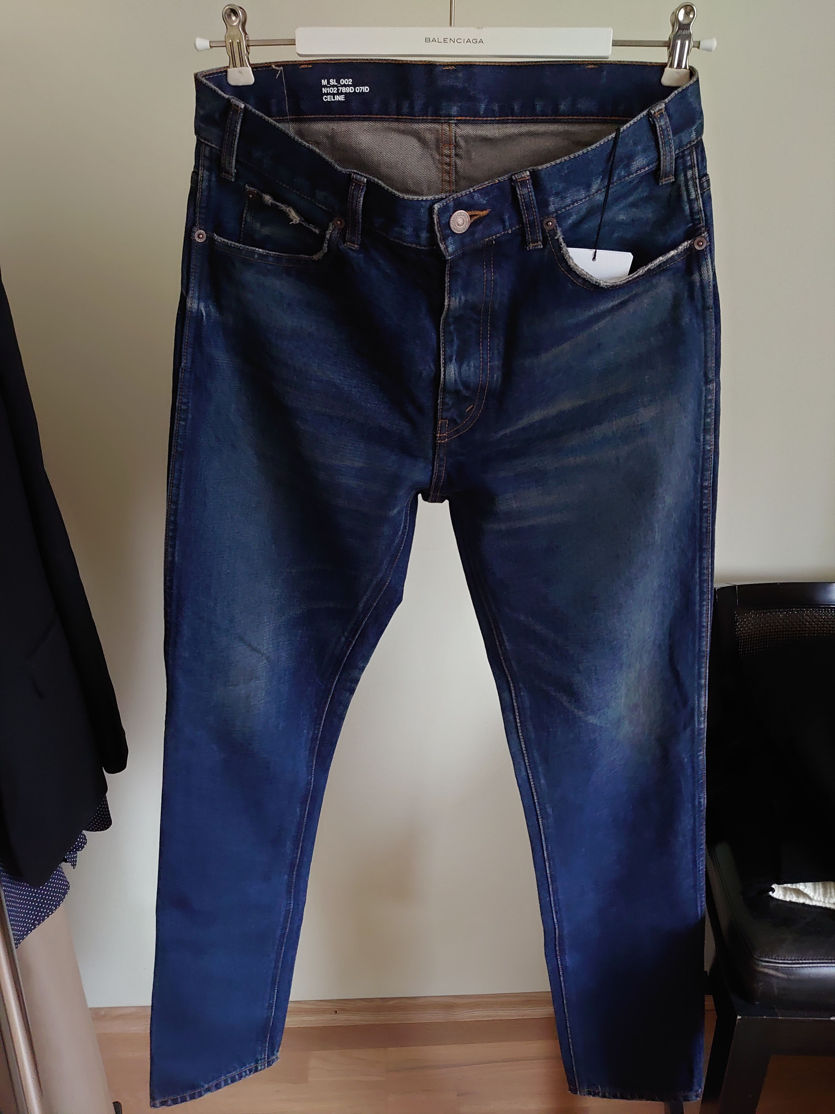 Celine Celine M_SL_002 - Slim Mid Waist - Dark Indigo - Rigid