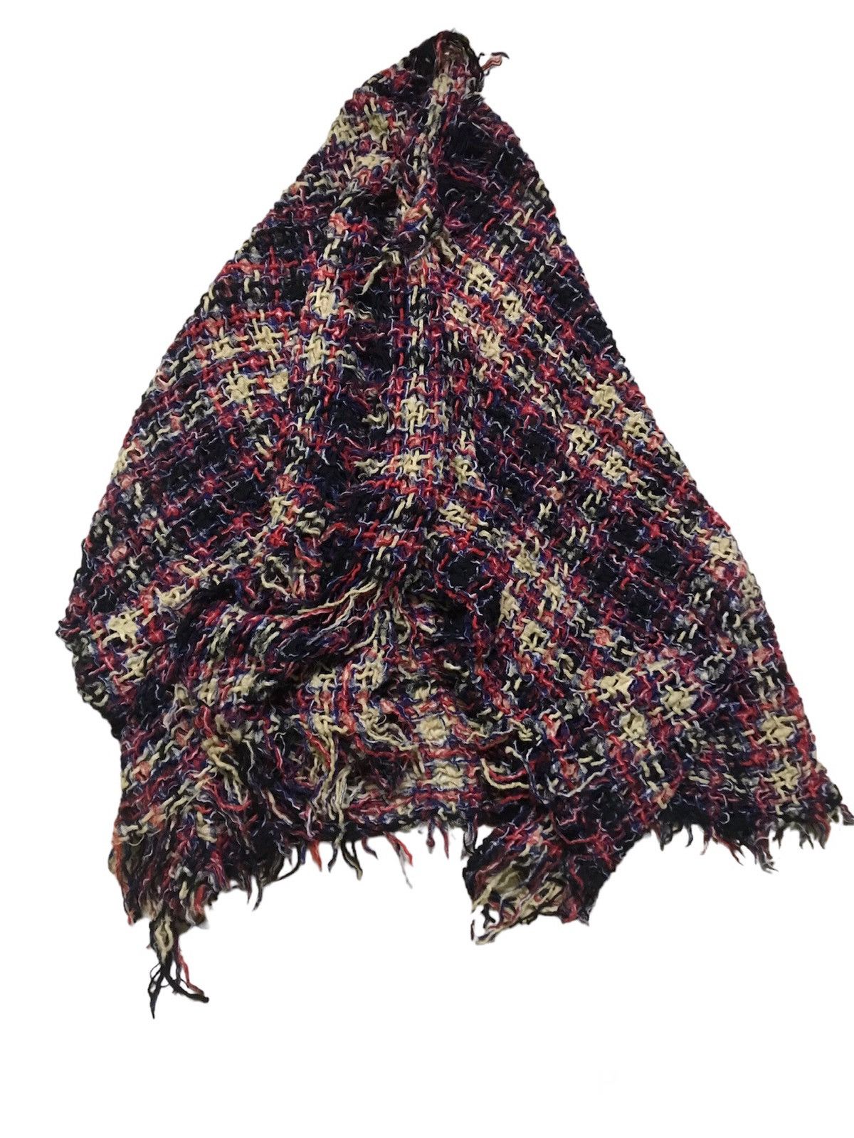 Issey Miyake × Japanese Brand × Sunao Kuwahara Rare❗️Sunao Kuwahara Big Size Scarves Knit Soft Wool Size ONE SIZE - 2 Thumbnail