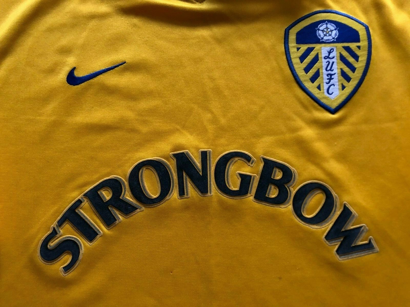 Nike Leeds United football shirt 2000 Jersey Tee Y2K Sport Hype Size US XL / EU 56 / 4 - 3 Thumbnail
