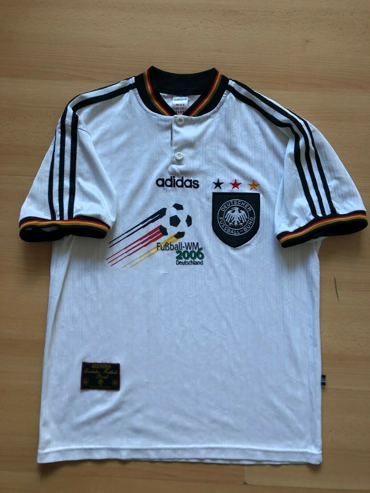 Adidas Germany football shirt 1996 Jersey Soccer Tee Y2K Sport Size US L / EU 52-54 / 3 - 1 Thumbnail