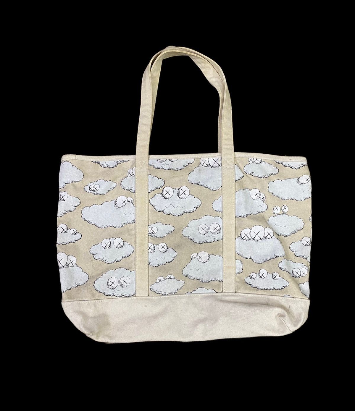 Kaws X Uniqlo Large Canvas Tote Bag