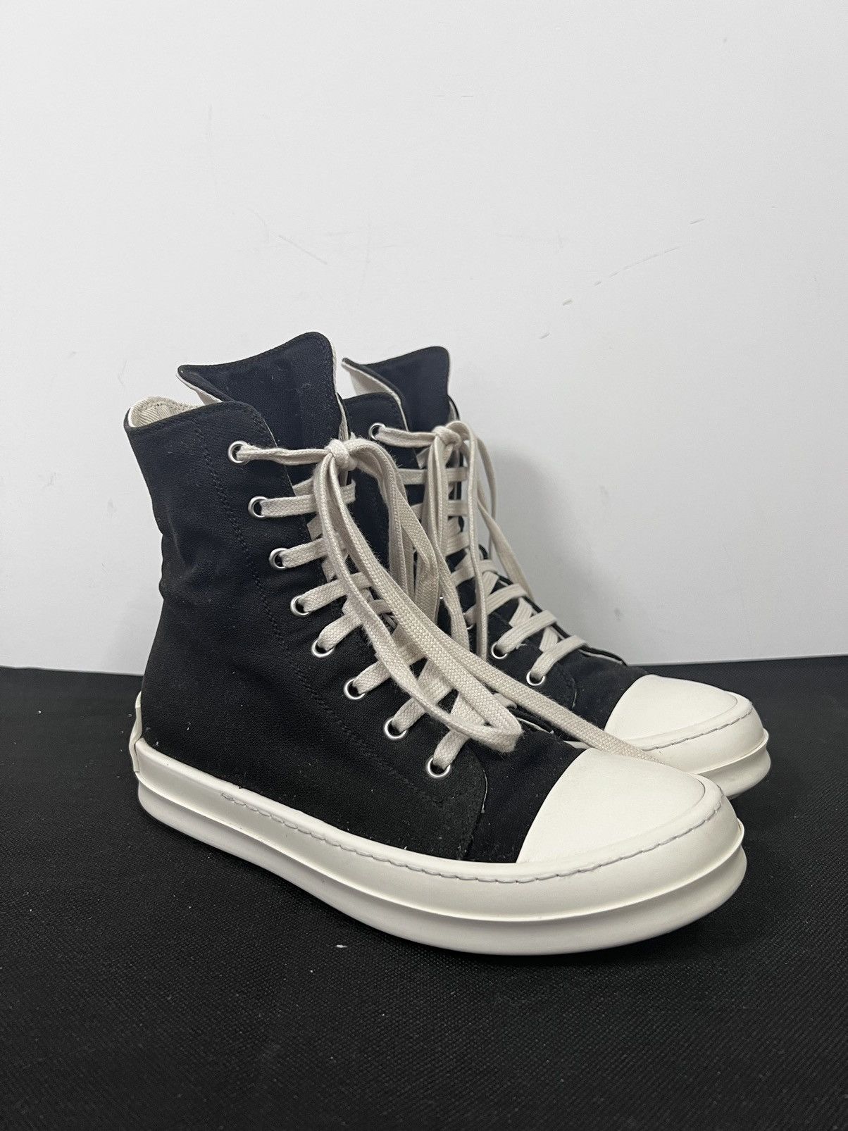 Rick Owens Drkshdw Rick owens ramones drkshdw high top sneakers sz37 Size US 7 / IT 37 - 5 Thumbnail