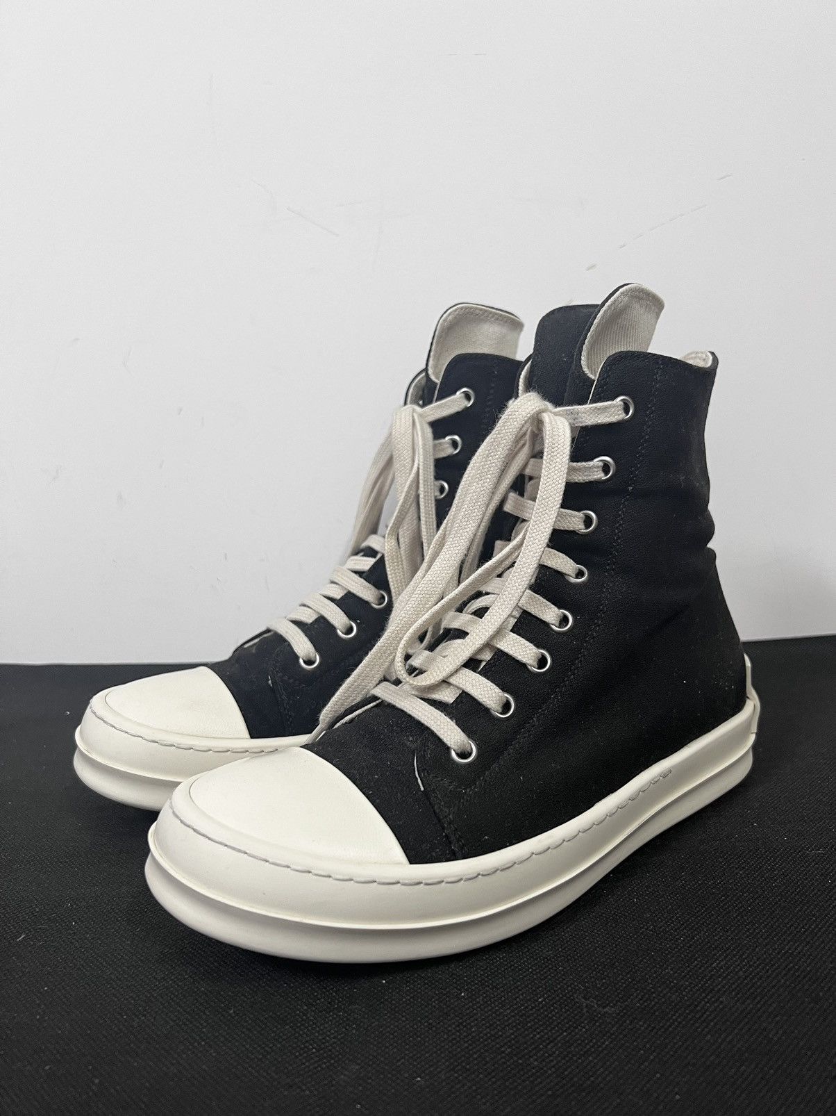 Rick Owens Drkshdw Rick owens ramones drkshdw high top sneakers sz37 Size US 7 / IT 37 - 1 Thumbnail