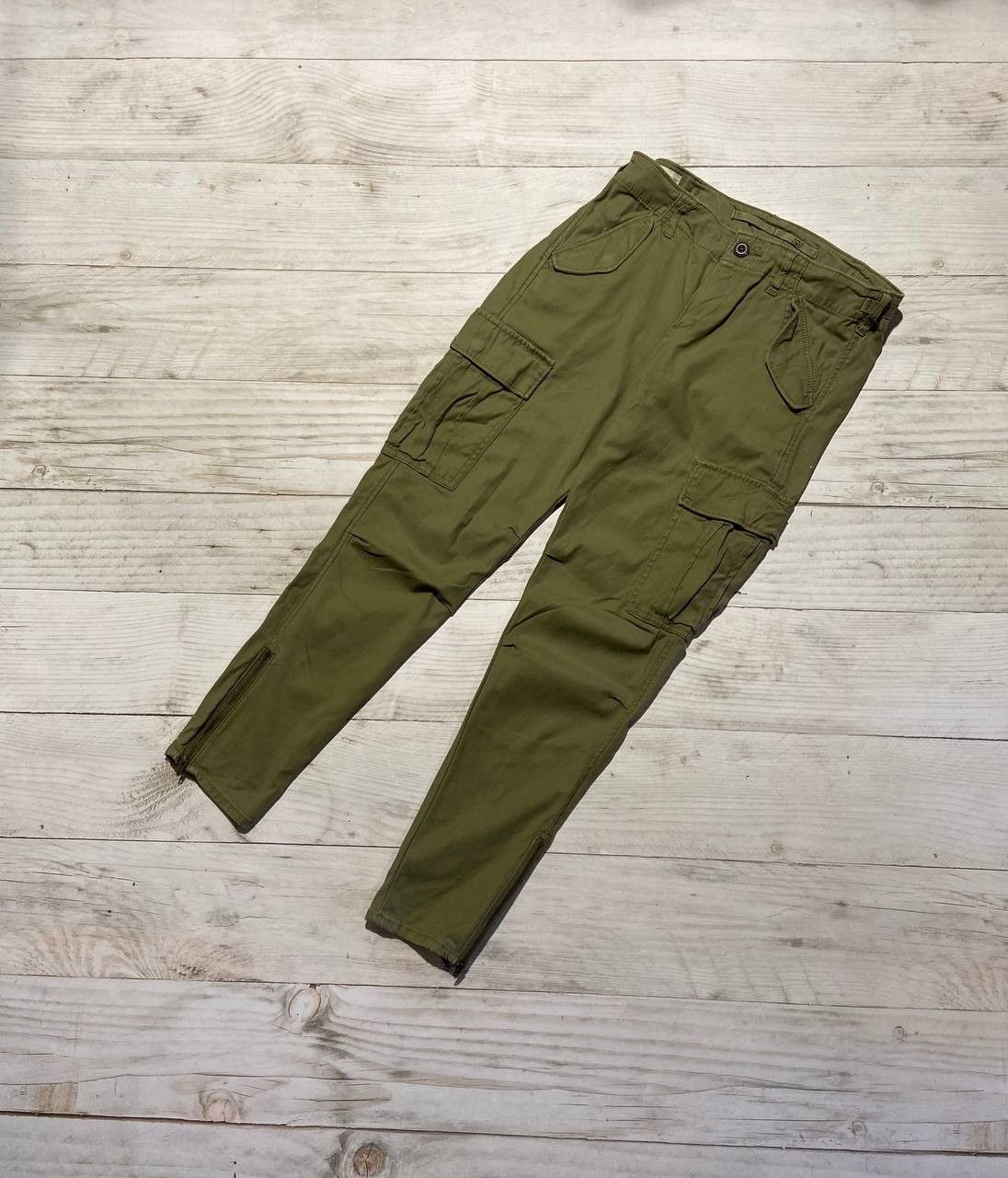 Lauren Ralph Lauren Cargo Pants Y2K Women Size 16 Military Green Linen  Baggy