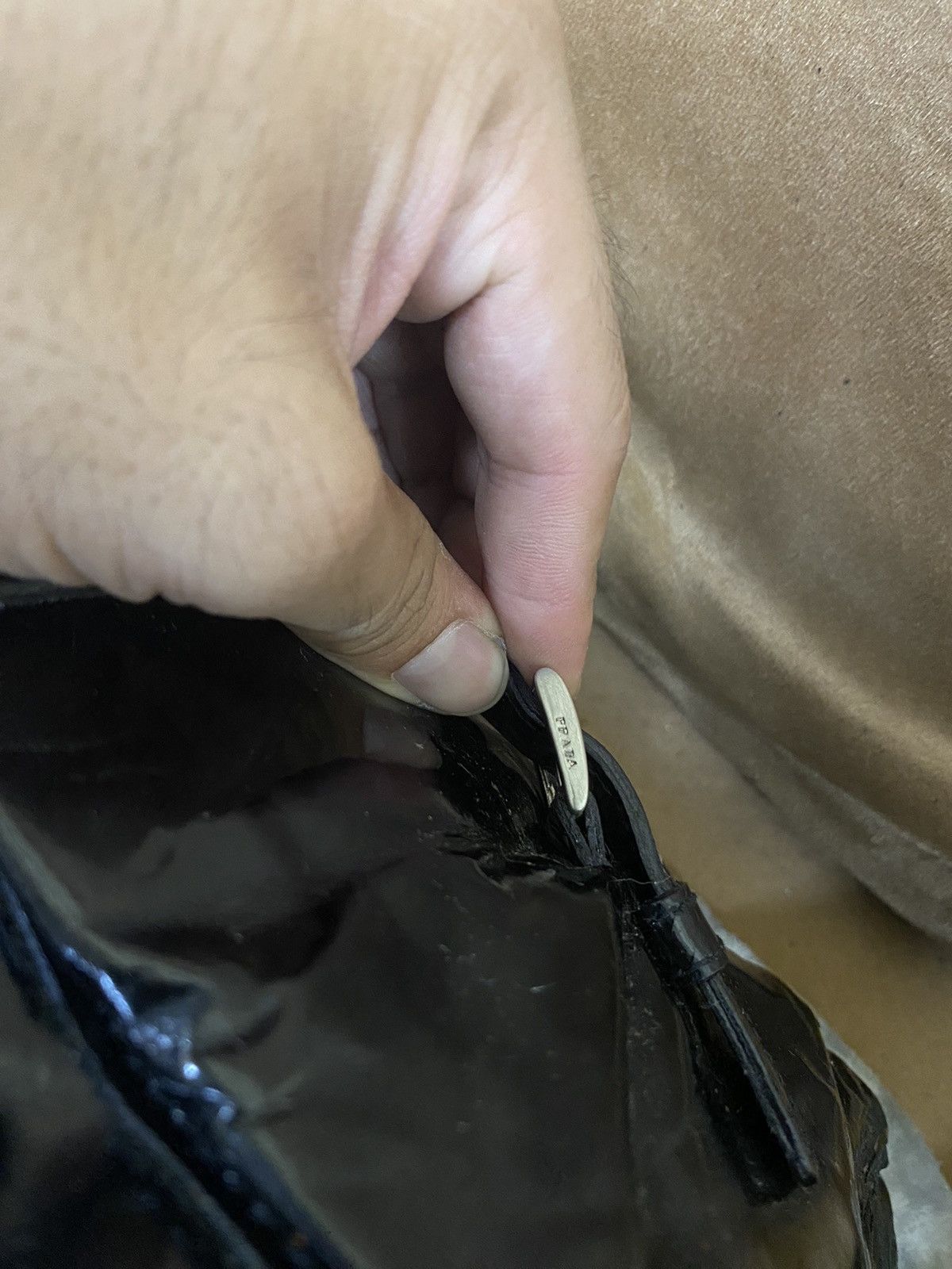 Prada ⛔️ LAST DROP ⛔️ Prada Shoulder Bag Black Patent Leather Size ONE SIZE - 8 Thumbnail