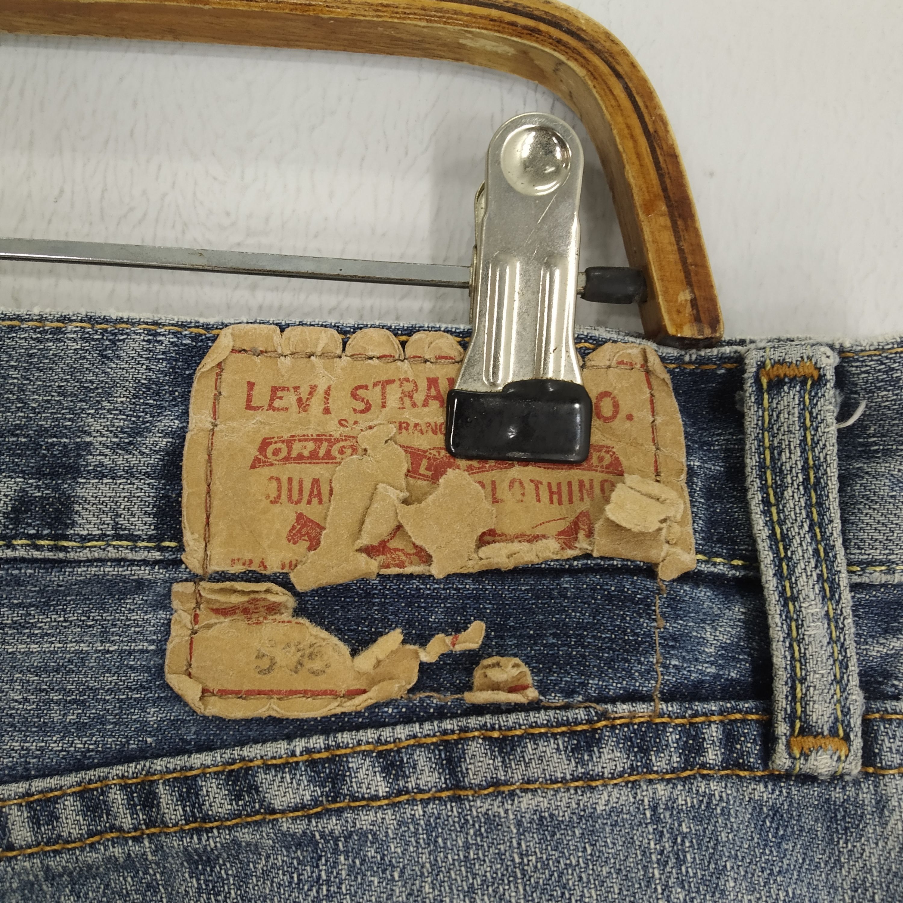 Levi's Vintage Levi's 505 Faded Blue Denim Jeans Reconstruct Style Size US 37 - 10 Thumbnail