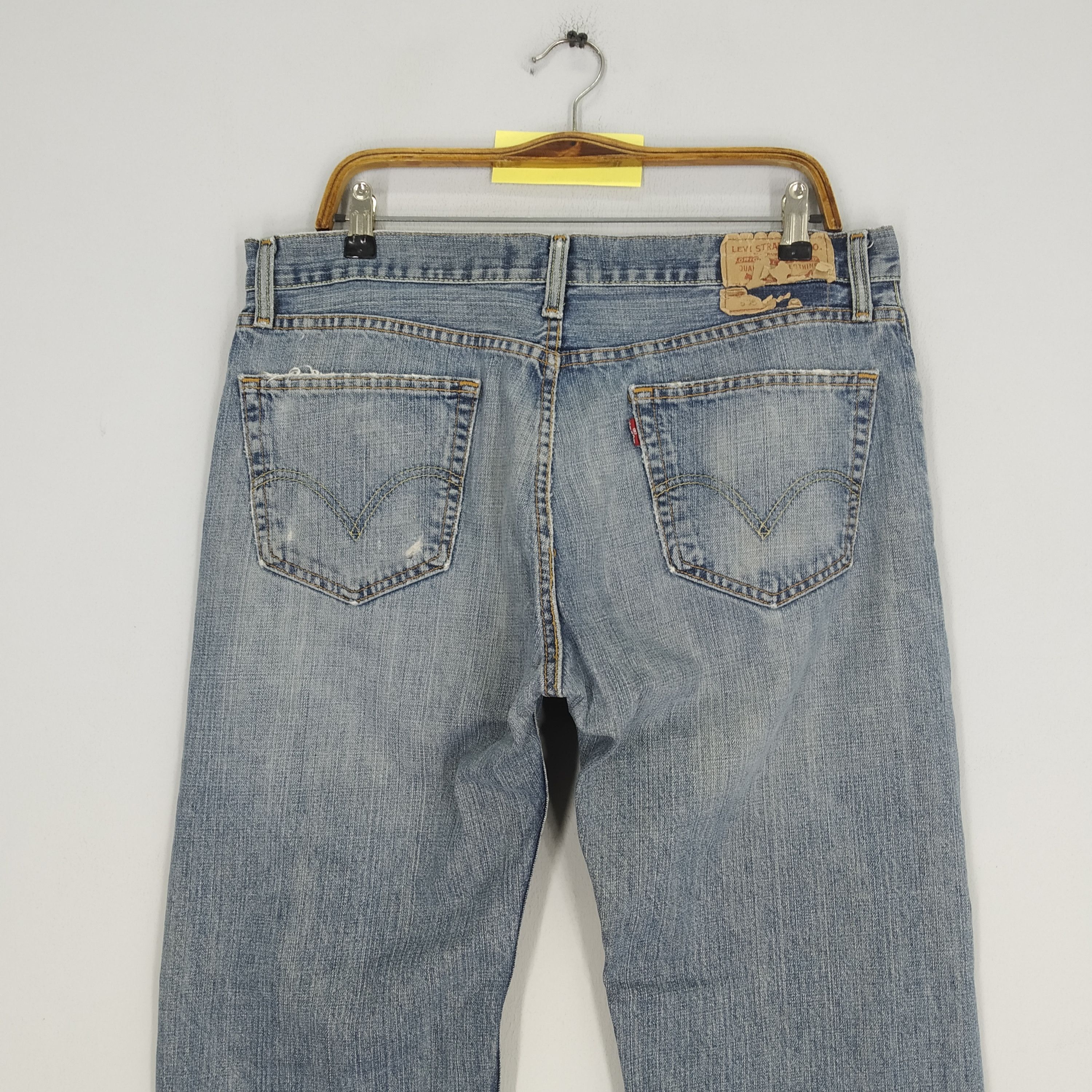 Levi's Vintage Levi's 505 Faded Blue Denim Jeans Reconstruct Style Size US 37 - 4 Thumbnail